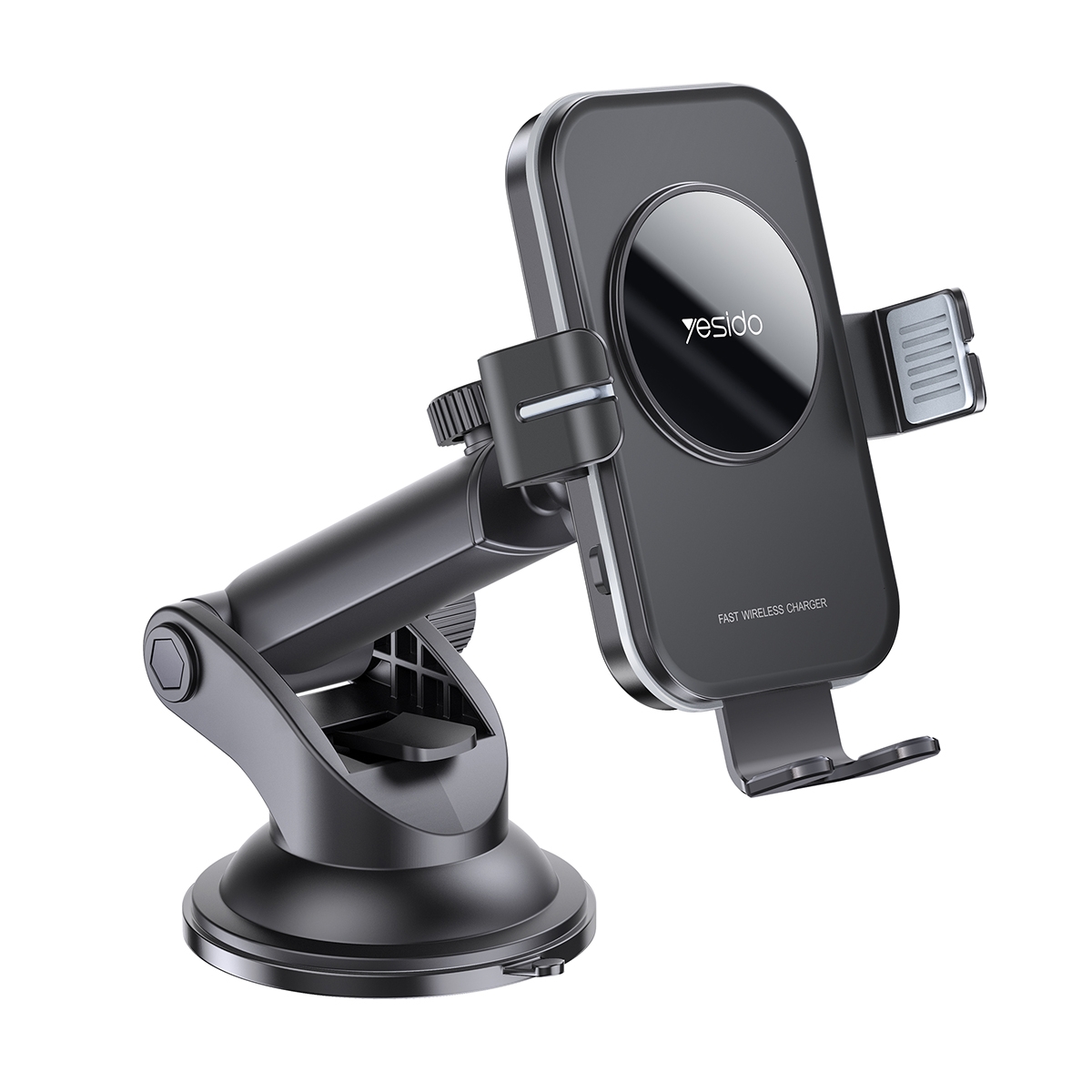 Yesido C118 15W Car Wireless Fast Charger Smart Induction Suction Cup Phone Holder(Black) Yesido C118 15W Car Wireless Fast Charger Smart Induction Suction Cup Phone Holder(Black)