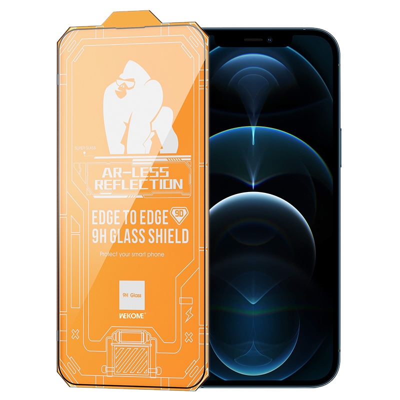 For iPhone 12 Pro Max WK WTP-070 King Kong Vacha 9D Curved AR Frosted Tempered Glass Film(Black) For iPhone 12 Pro Max WK WTP-070 King Kong Vacha 9D Curved AR Frosted Tempered Glass Film(Black)