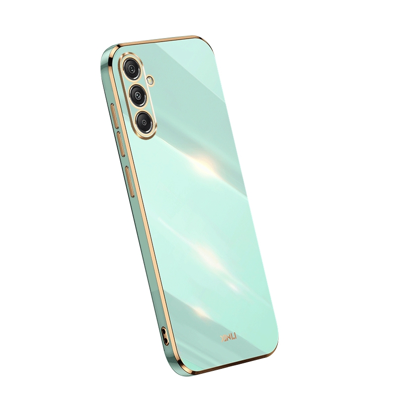 For Samsung Galaxy S23 FE 5G XINLI Straight Edge 6D Electroplate TPU Phone Case(Mint Green) For Samsung Galaxy S23 FE 5G XINLI Straight Edge 6D Electroplate TPU Phone Case(Mint Green)