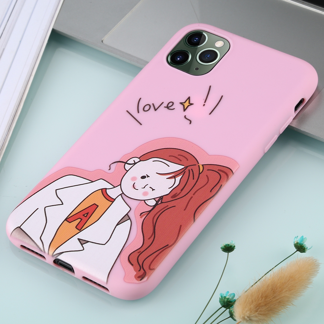 For iPhone 11 Pro TPU Mobile Phone Case(A Word Girl) For iPhone 11 Pro TPU Mobile Phone Case(A Word Girl)