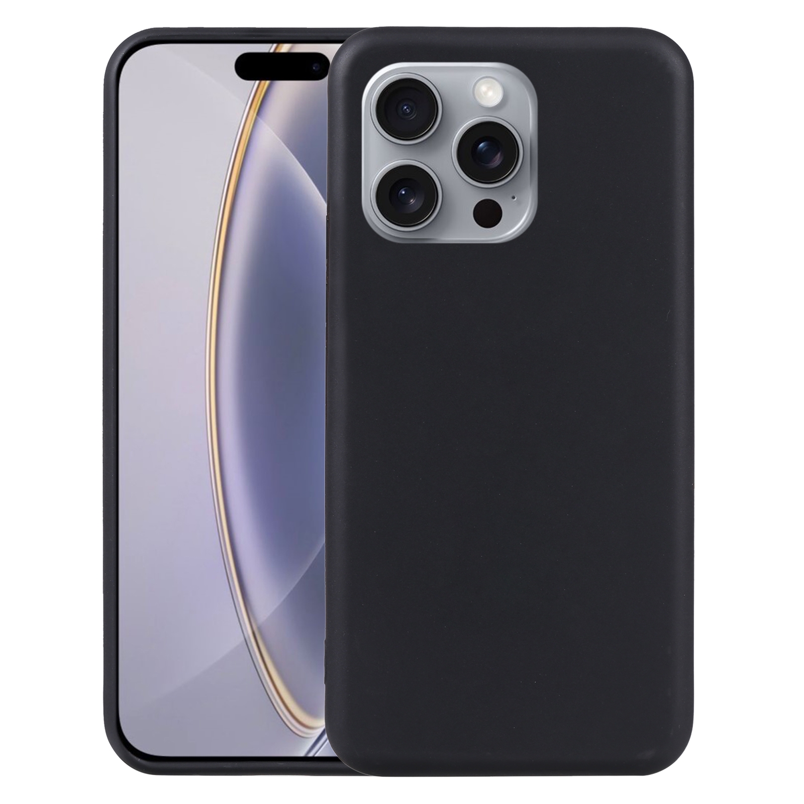 For iPhone 16 Pro TPU Phone Case(Black) For iPhone 16 Pro TPU Phone Case(Black)
