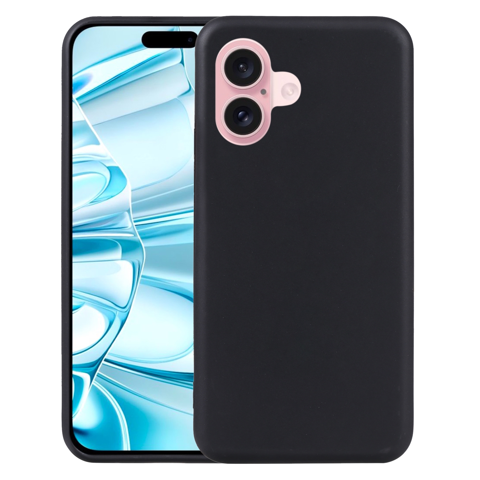 For iPhone 16 TPU Phone Case(Black) For iPhone 16 TPU Phone Case(Black)