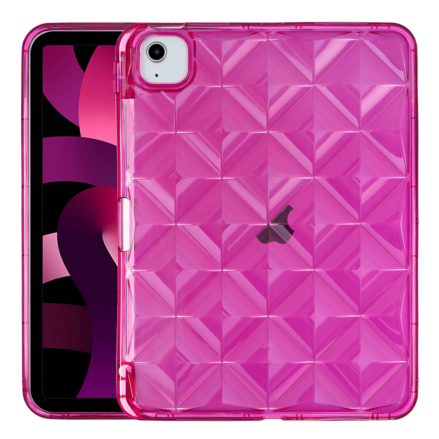 Diamond Texture TPU Airbag Tablet Case For iPad Pro 11 2022 / 2021 / 2020(Rose Red) Diamond Texture TPU Airbag Tablet Case For iPad Pro 11 2022 / 2021 / 2020(Rose Red)