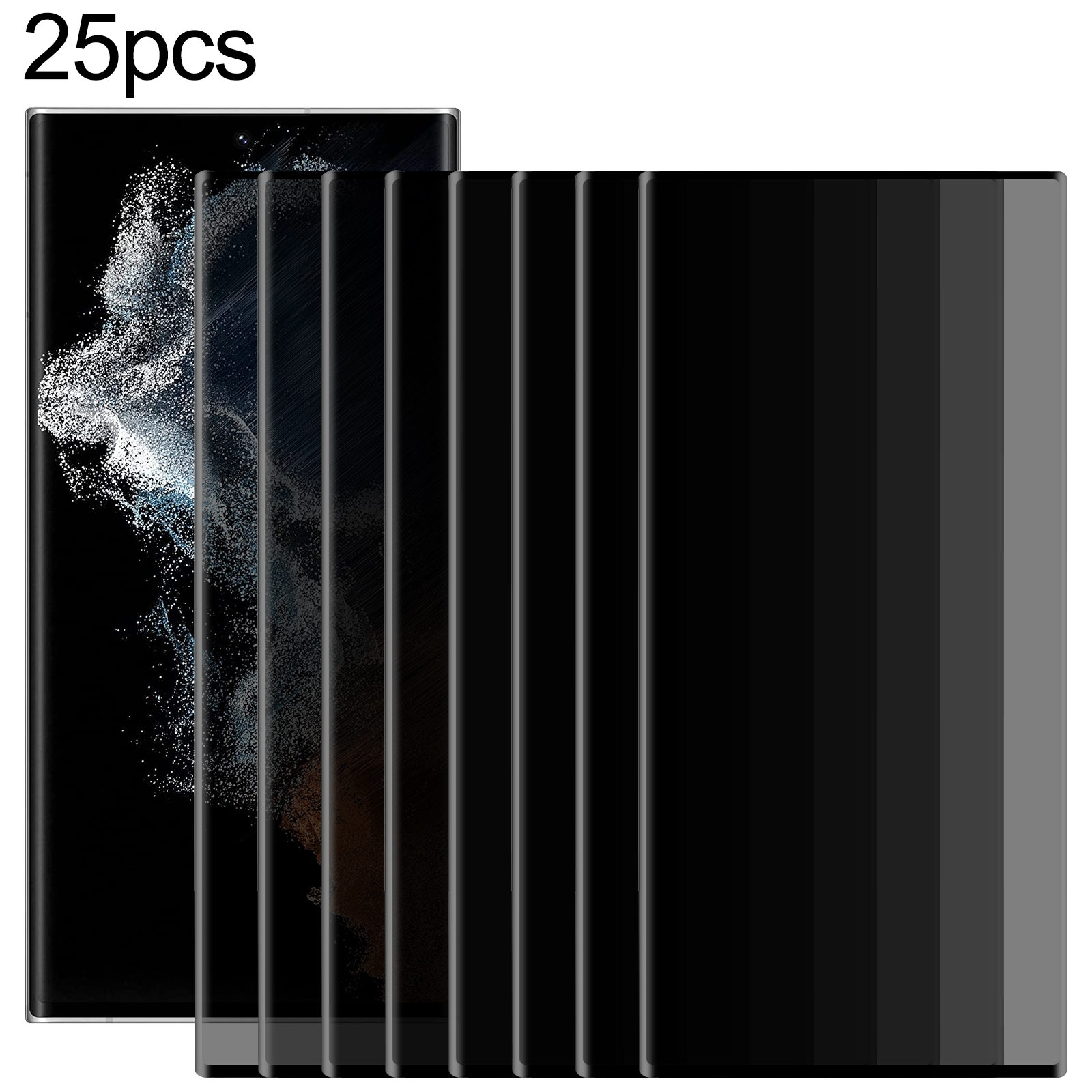 For Samsung Galaxy S22 Ultra 5G 25pcs 3D Curved Edge Privacy Tempered Glass Film, without Fingerprint Unlocking For Samsung Galaxy S22 Ultra 5G 25pcs 3D Curved Edge Privacy Tempered Glass Film, without Fingerprint Unlocking