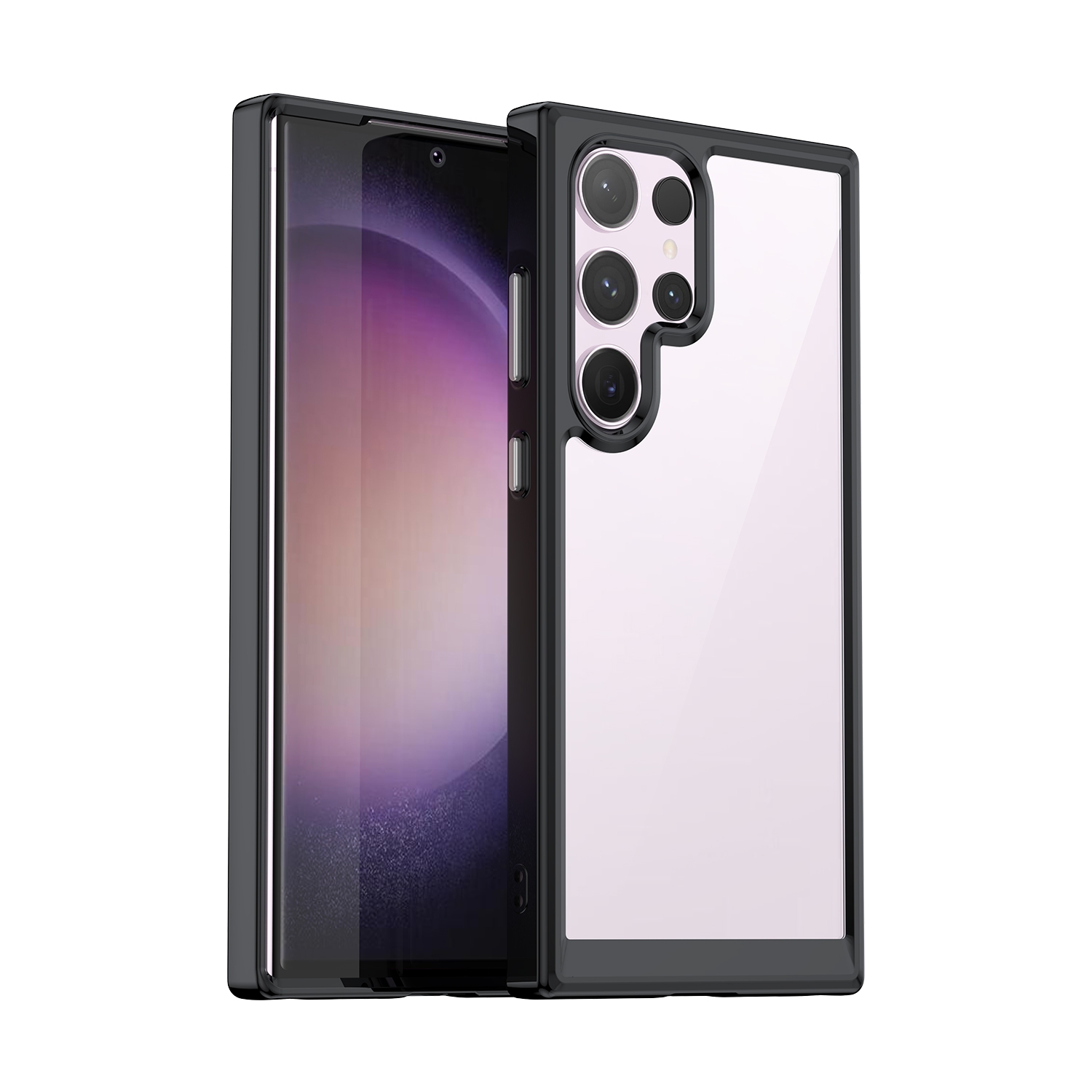 For Samsung Galaxy S24 Ultra 5G Colorful Series Acrylic + TPU Phone Case(Black) For Samsung Galaxy S24 Ultra 5G Colorful Series Acrylic + TPU Phone Case(Black)