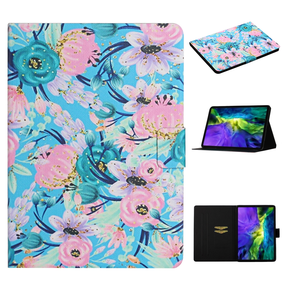 For iPad Pro 11 2020 Flower Pattern Horizontal Flip Leather Tablet Case with Card Slots & Holder(Pink Flower) For iPad Pro 11 2020 Flower Pattern Horizontal Flip Leather Tablet Case with Card Slots & Holder(Pink Flower)