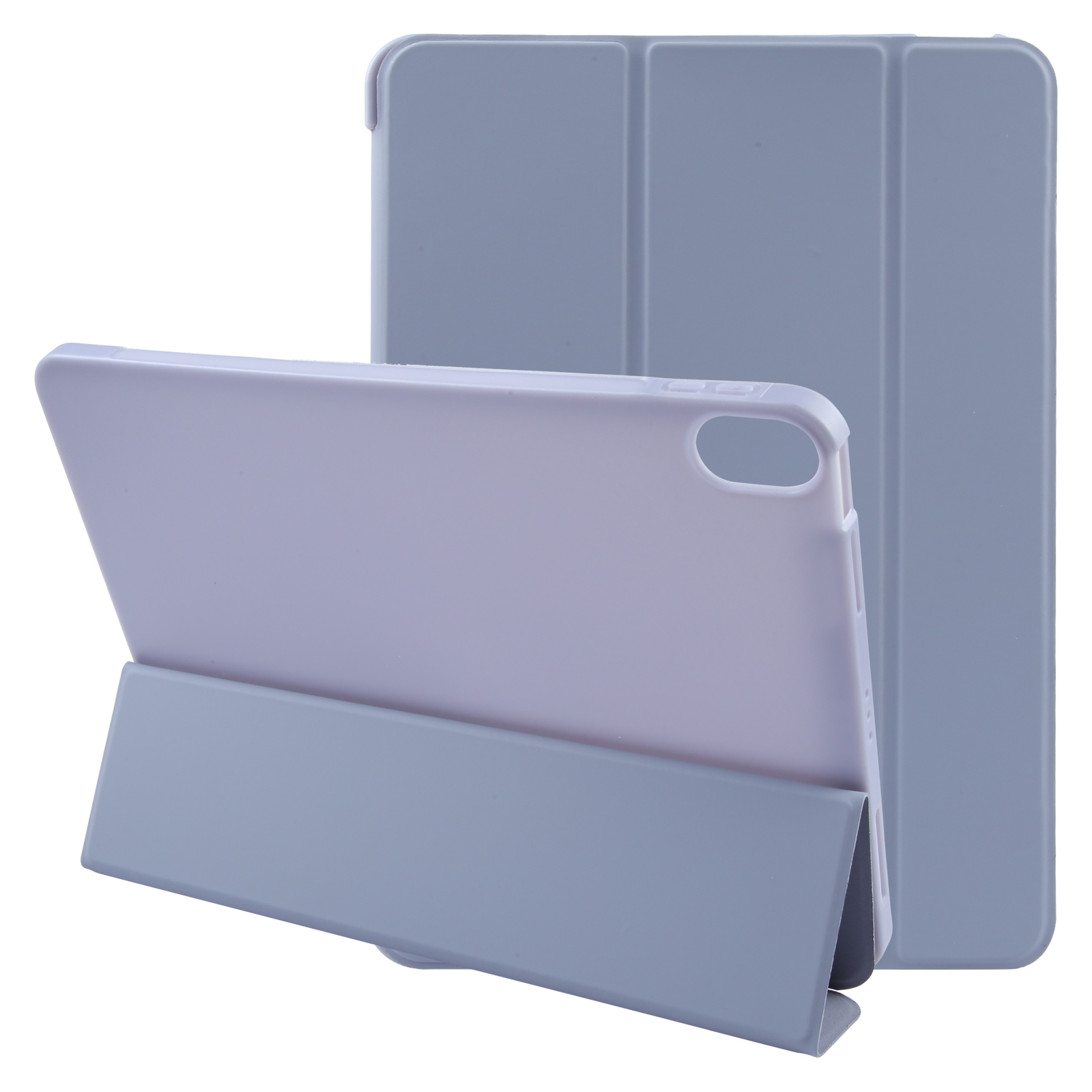 For iPad 10.9 2022 / Air 5 / Air 4 GEBEI 3-folding Holder Shockproof Flip Leather Tablet Case(Light Purple) For iPad 10.9 2022 / Air 5 / Air 4 GEBEI 3-folding Holder Shockproof Flip Leather Tablet Case(Light Purple)