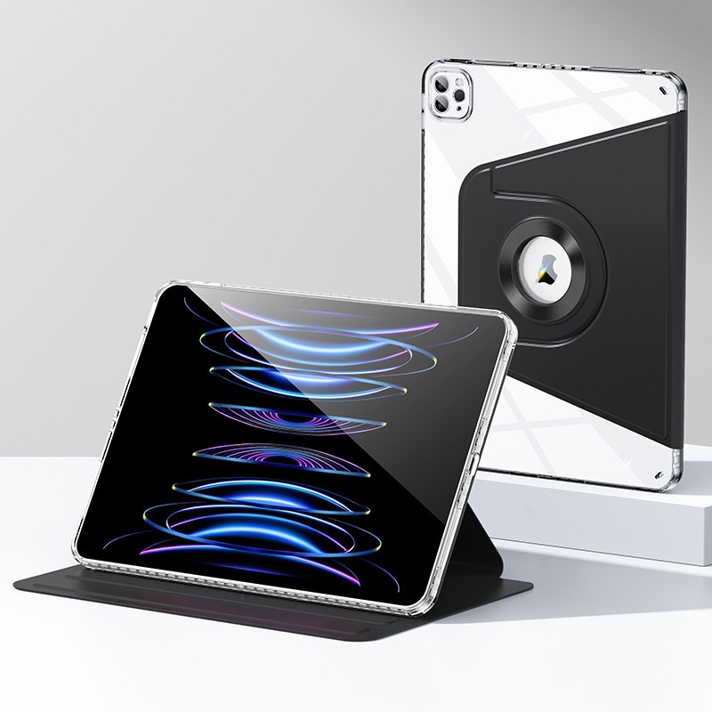 For iPad Pro 12.9 2022 / 2021 / 2020 Magnetic Split Leather Smart Tablet Case(Black) For iPad Pro 12.9 2022 / 2021 / 2020 Magnetic Split Leather Smart Tablet Case(Black)