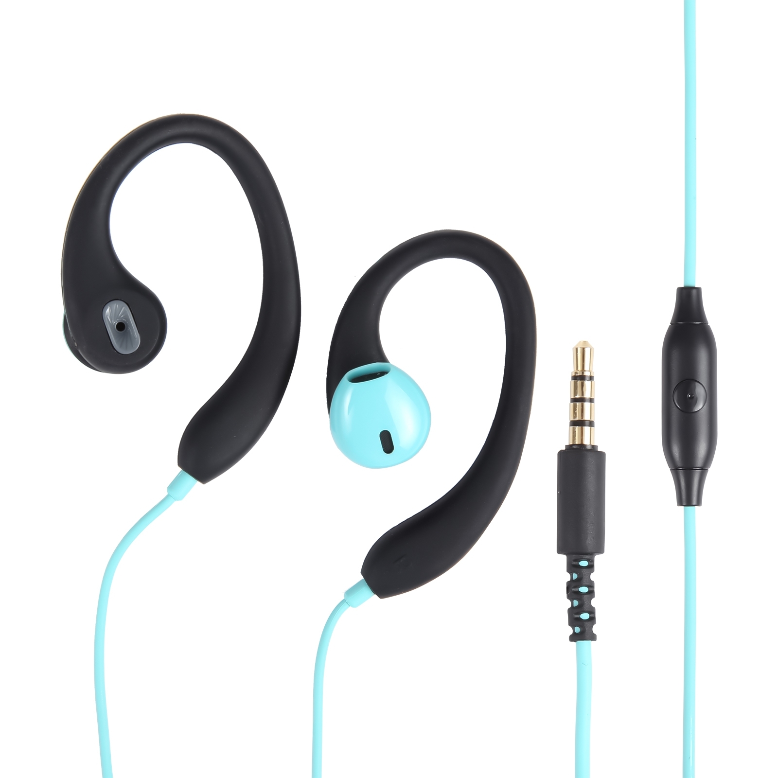 Mucro R12 Wired Stereo Over-Ear Sports Earphone, Length: 1.2m(Blue) Mucro R12 Wired Stereo Over-Ear Sports Earphone, Length: 1.2m(Blue)