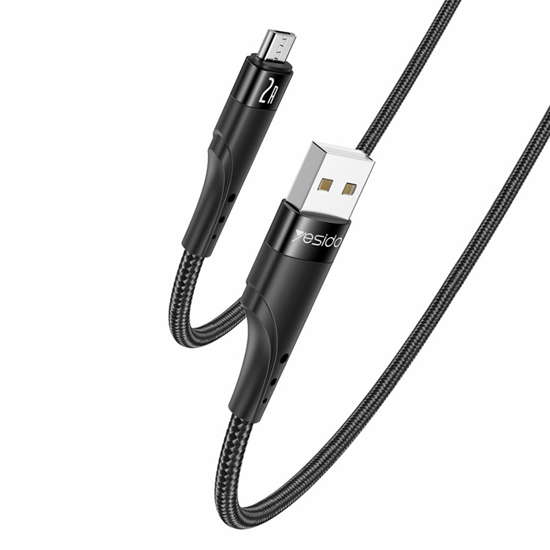 YESIDO CA109 3m 2A USB to Micro USB Charging Data Cable(Black)
