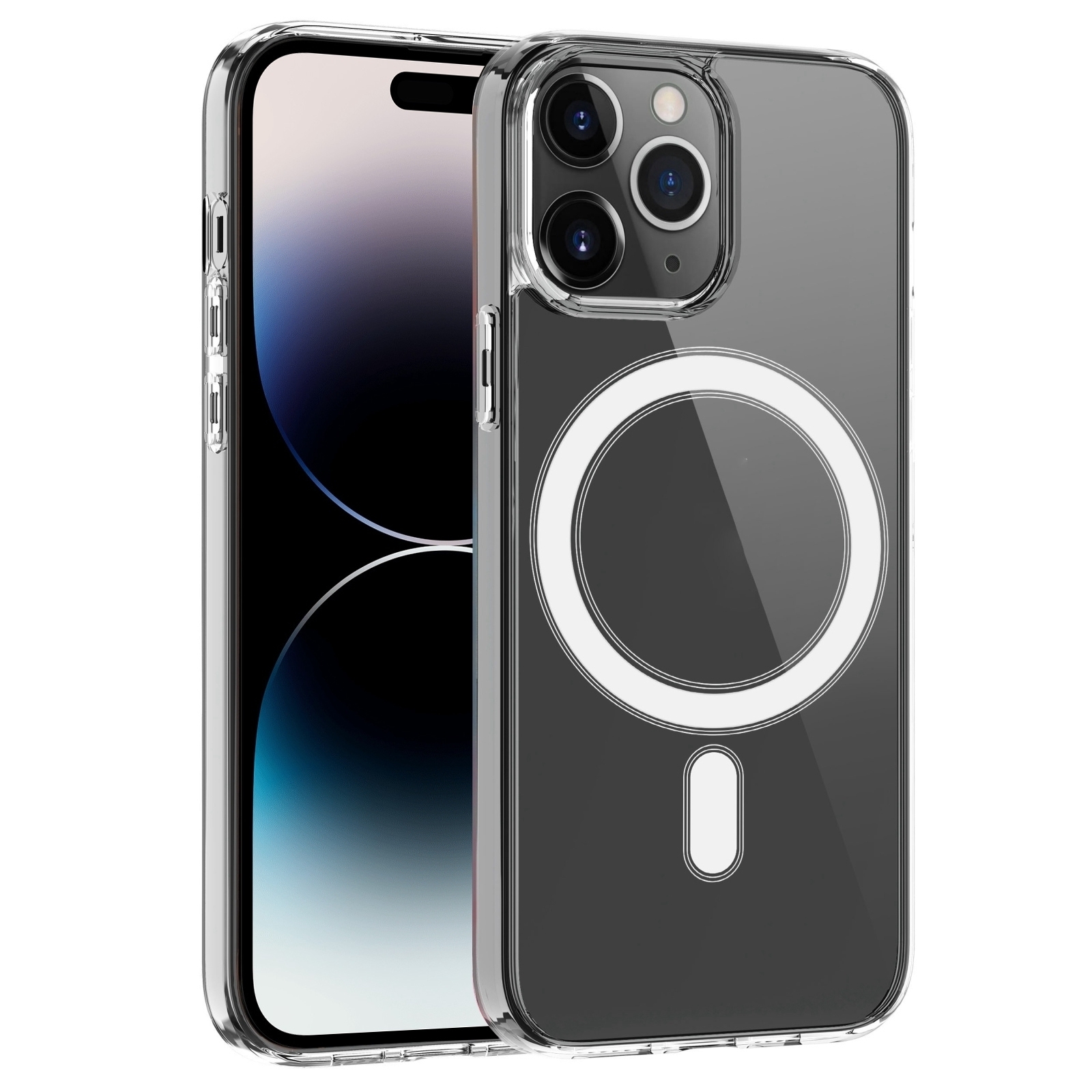 For iPhone 16 Pro Max MagSafe Clear Acrylic PC +TPU Phone Case(Transparent) For iPhone 16 Pro Max MagSafe Clear Acrylic PC +TPU Phone Case(Transparent)