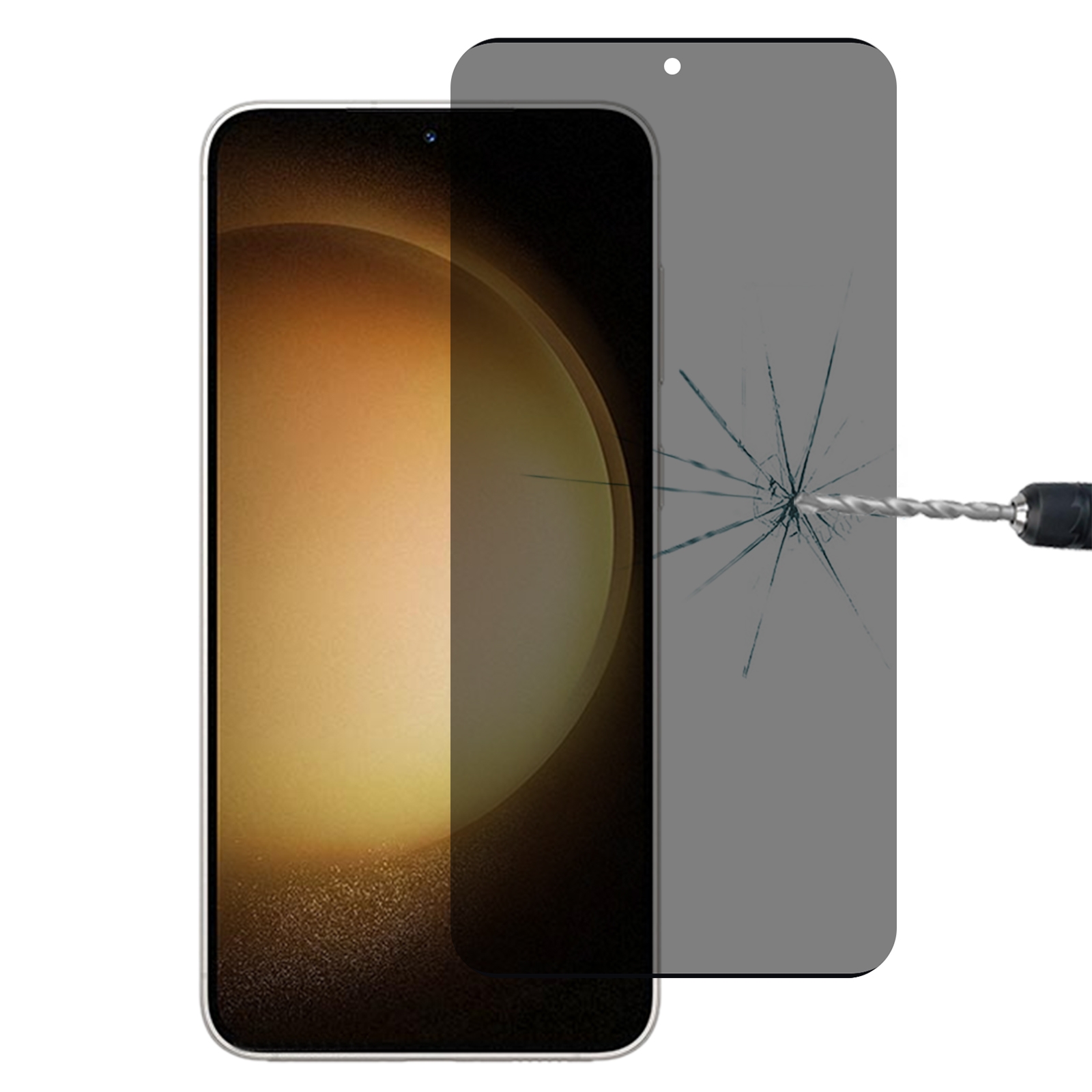 For Samsung Galaxy S23+ 5G Ultrathin 3D Curved Edge Privacy Tempered Glass Film, Support Unlock For Samsung Galaxy S23+ 5G Ultrathin 3D Curved Edge Privacy Tempered Glass Film, Support Unlock