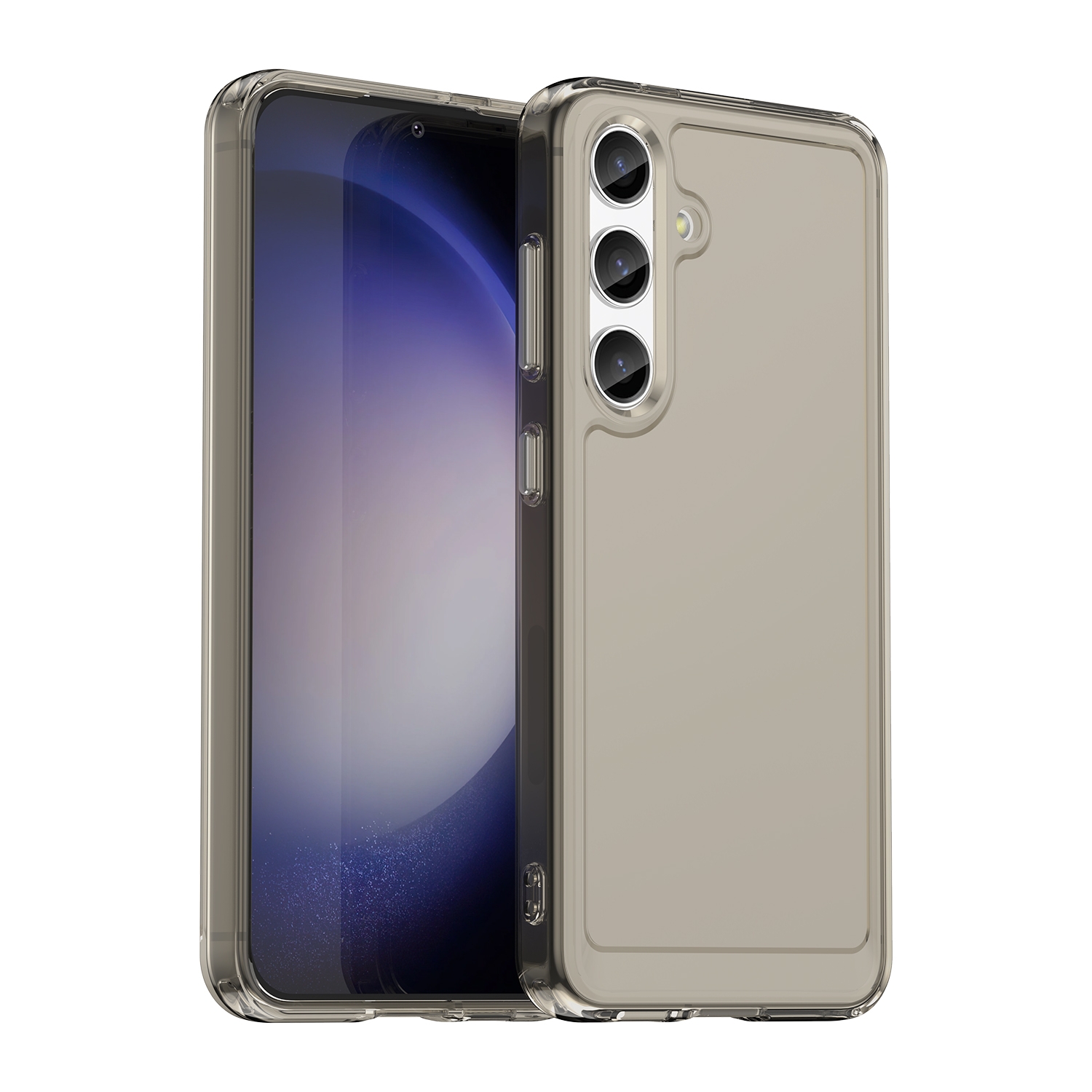 For Samsung Galaxy S24 5G Candy Series TPU Phone Case(Transparent Grey) For Samsung Galaxy S24 5G Candy Series TPU Phone Case(Transparent Grey)