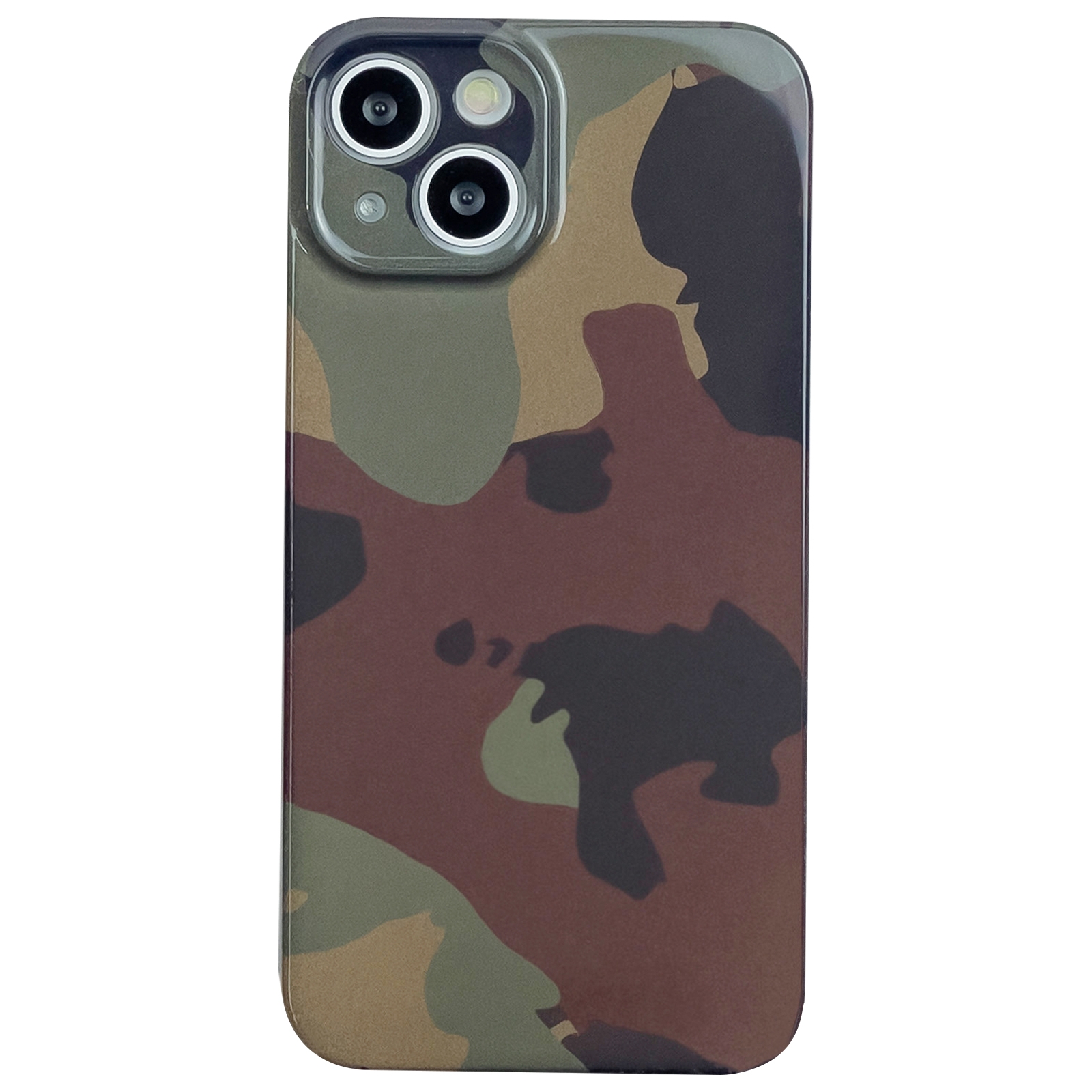 For iPhone 13 mini Camouflage Pattern Film PC Phone Case(Green Camouflage) For iPhone 13 mini Camouflage Pattern Film PC Phone Case(Green Camouflage)