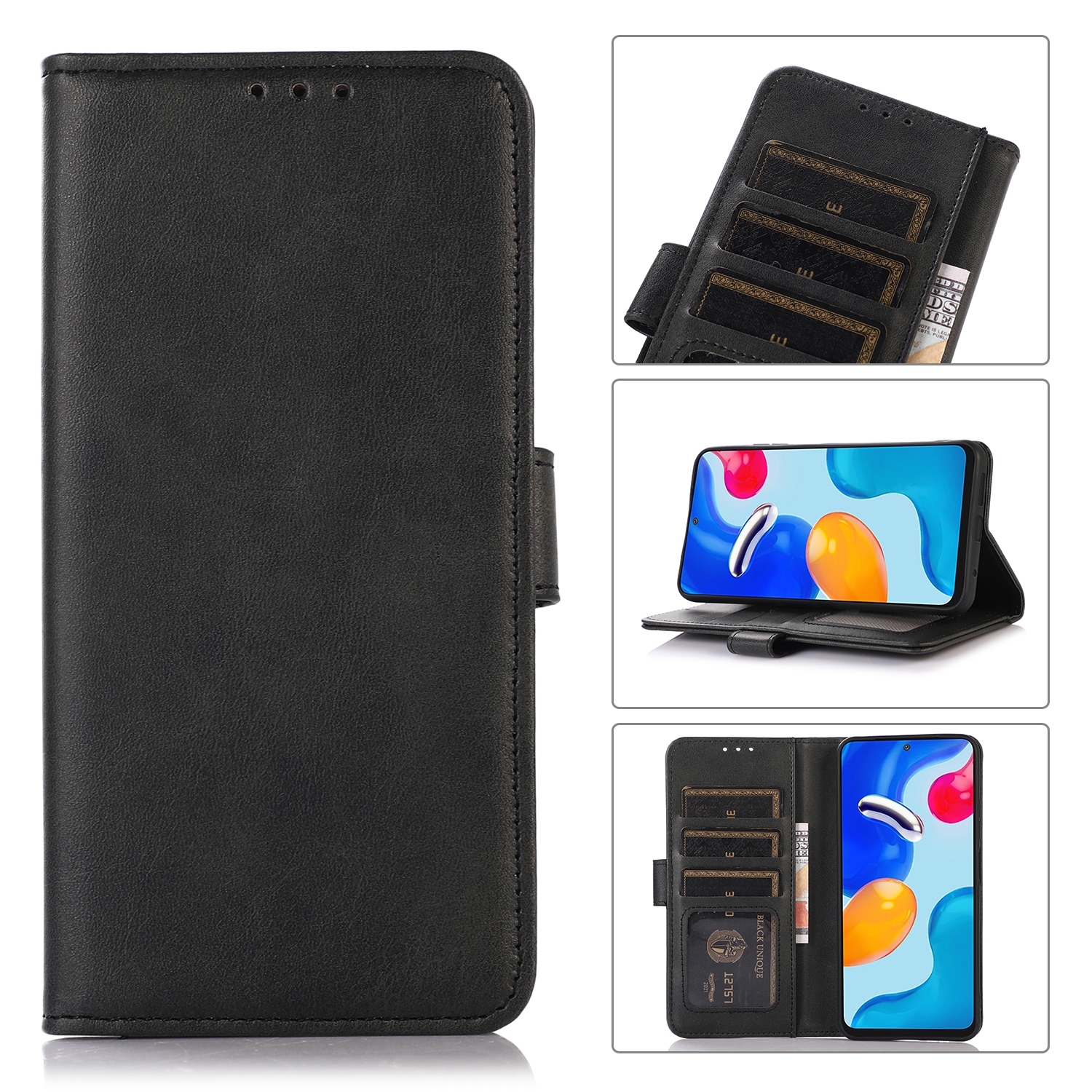 For iPhone 16 Pro Max Cow Texture Leather Phone Case(Black) For iPhone 16 Pro Max Cow Texture Leather Phone Case(Black)
