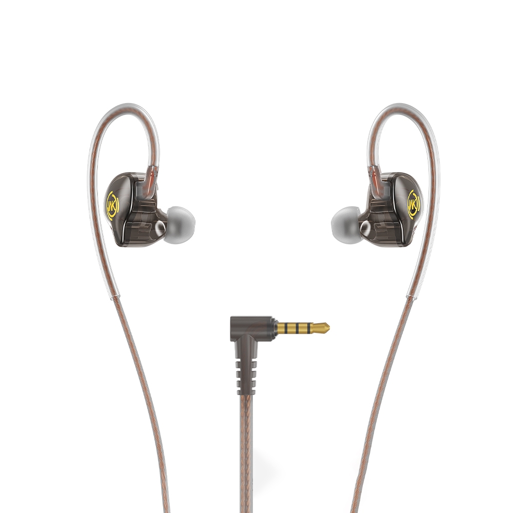 WK YC08 3.5mm Transparent Music Call Wired Earphone, Length: 1.2m(Black) WK YC08 3.5mm Transparent Music Call Wired Earphone, Length: 1.2m(Black)