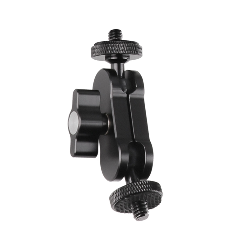 360 Pivot Magic Arm Mount 1/4 inch Ball Head Bracket(Black)