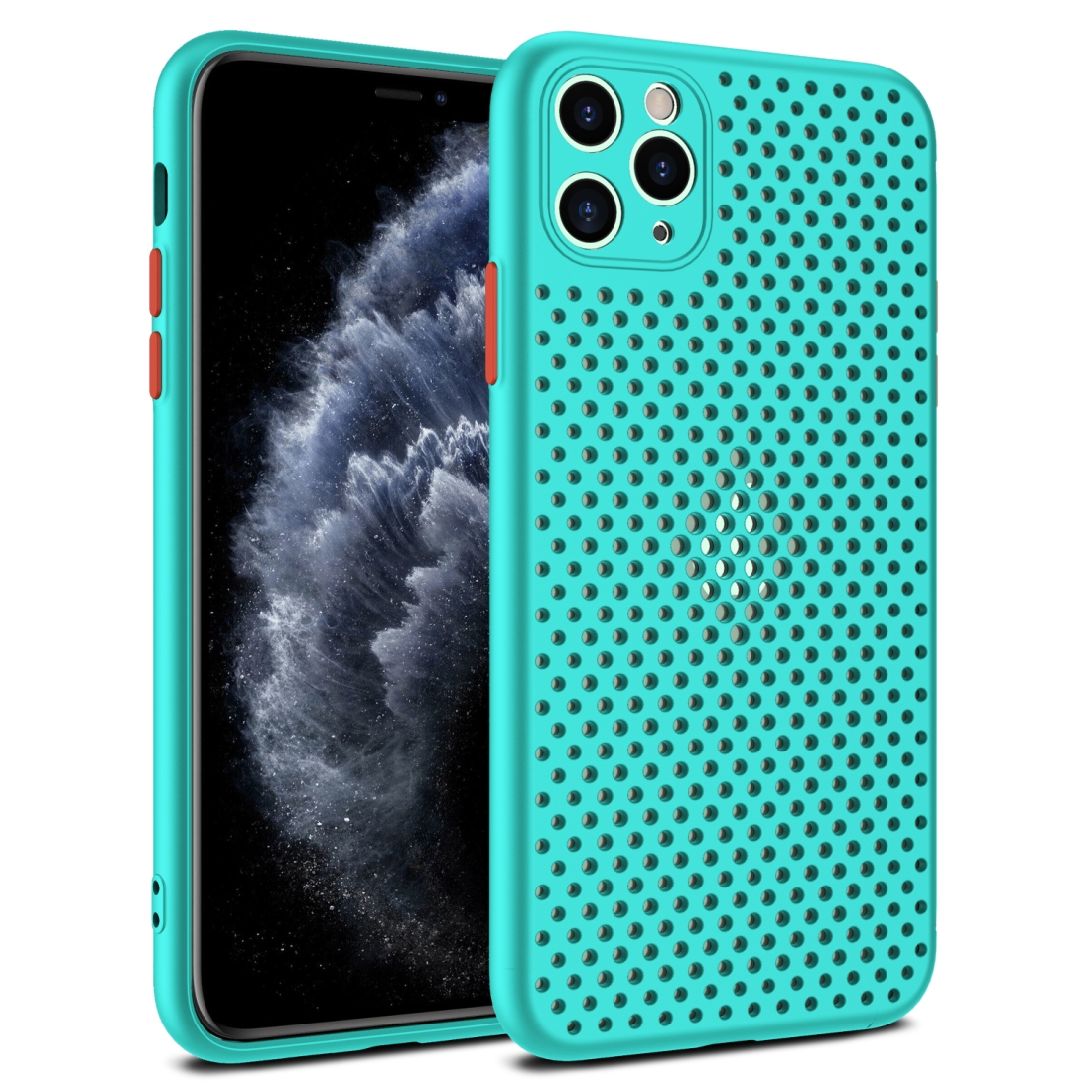 For iPhone 11 Pro All-inclusive Shockproof Breathable TPU Protective Case(Sky Blue) For iPhone 11 Pro All-inclusive Shockproof Breathable TPU Protective Case(Sky Blue)