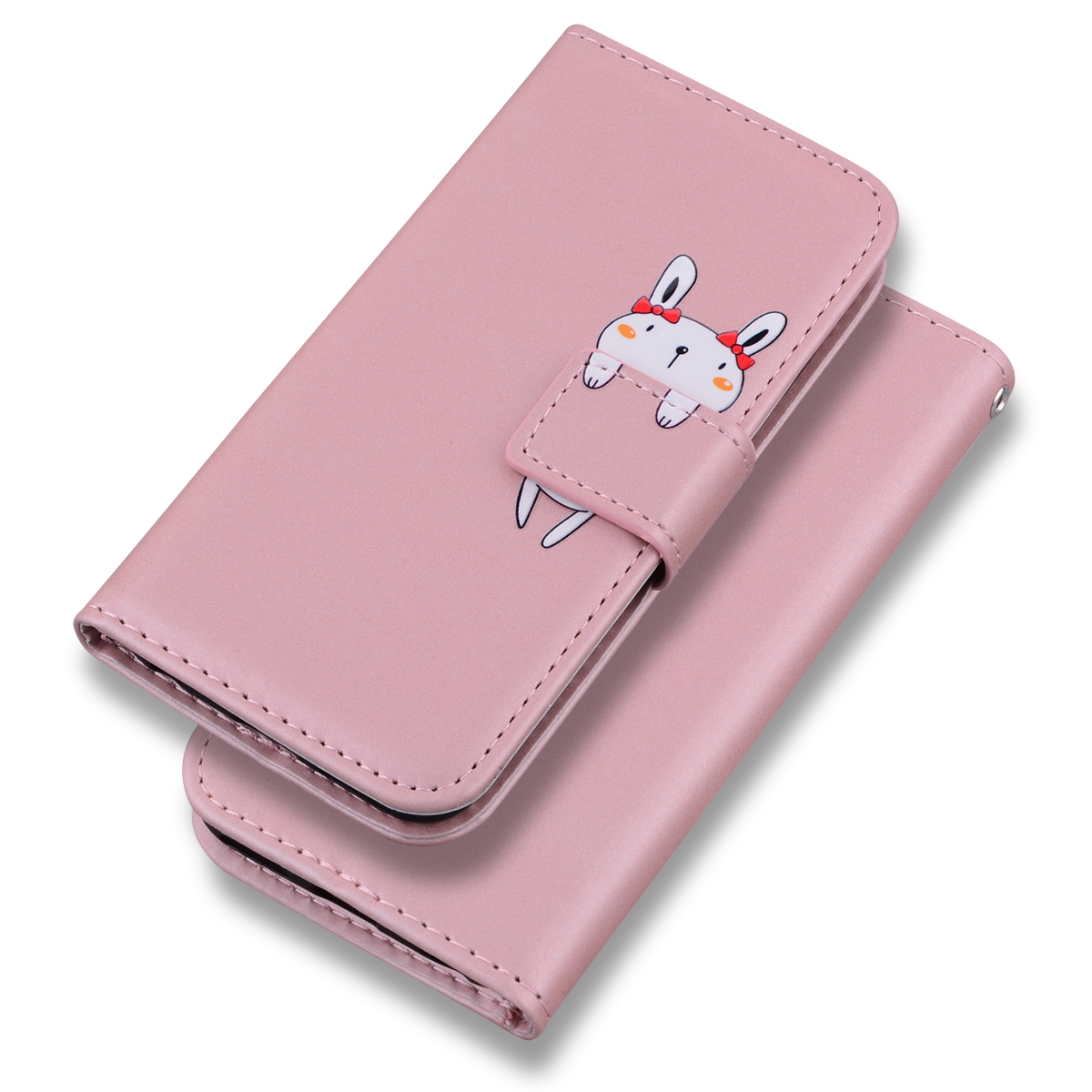 For Samsung Galaxy S22 5G Cartoon Buckle Horizontal Flip Leather Phone Case(Pink) For Samsung Galaxy S22 5G Cartoon Buckle Horizontal Flip Leather Phone Case(Pink)