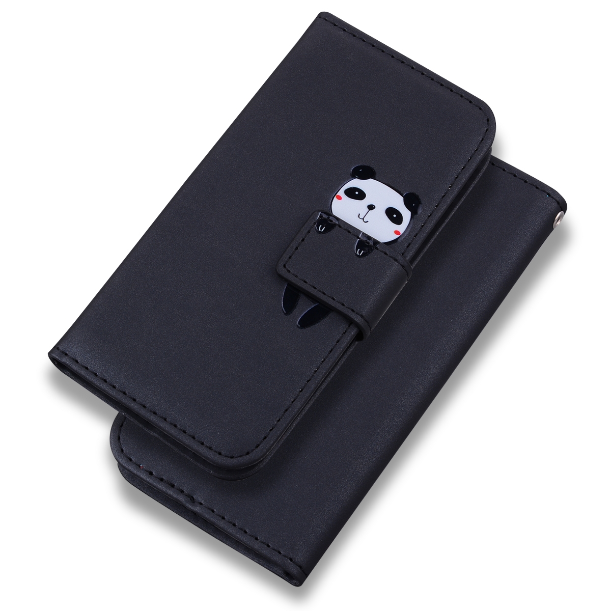 For Samsung Galaxy S21 5G Cartoon Buckle Horizontal Flip Leather Phone Case(Black) For Samsung Galaxy S21 5G Cartoon Buckle Horizontal Flip Leather Phone Case(Black)