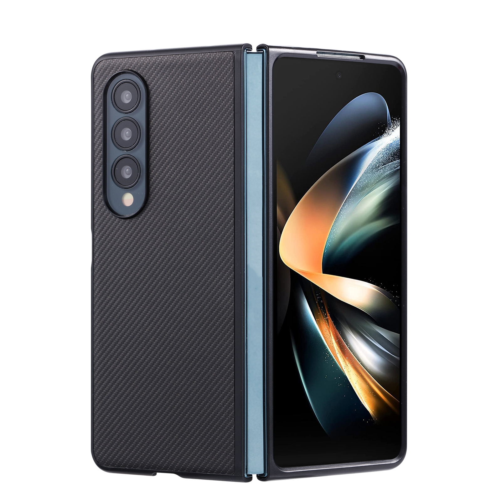 For Samsung Galaxy Z Fold4 5G ViLi TC Series Kevlar Carbon Fiber Texture Phone Case(Black) For Samsung Galaxy Z Fold4 5G ViLi TC Series Kevlar Carbon Fiber Texture Phone Case(Black)