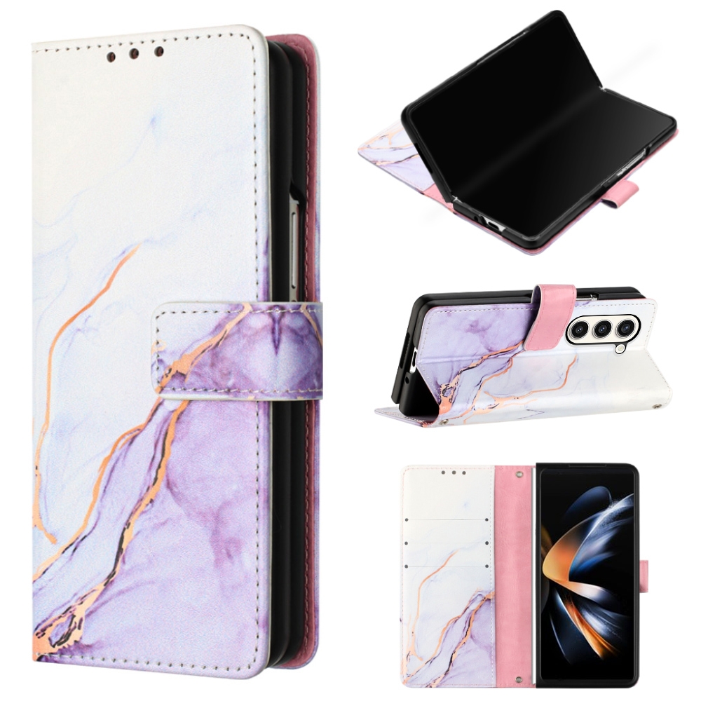 For Samsung Galaxy Z Fold5 5G PT003 Marble Pattern Flip Leather Phone Case(LS006) For Samsung Galaxy Z Fold5 5G PT003 Marble Pattern Flip Leather Phone Case(LS006)