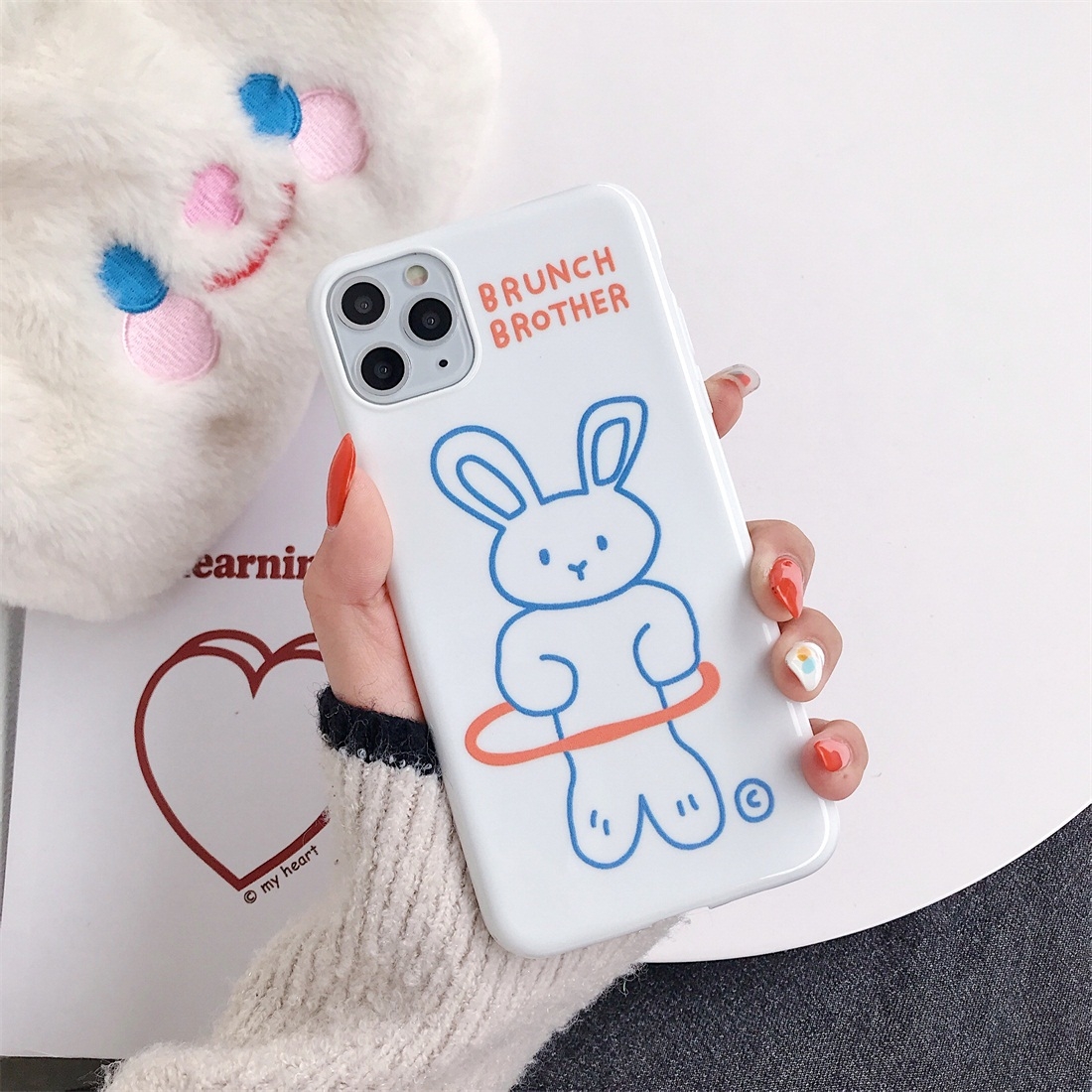 For iPhone 11 Pro Animal Pattern Shockproof TPU Protective Case(Hoop Rabbit) For iPhone 11 Pro Animal Pattern Shockproof TPU Protective Case(Hoop Rabbit)