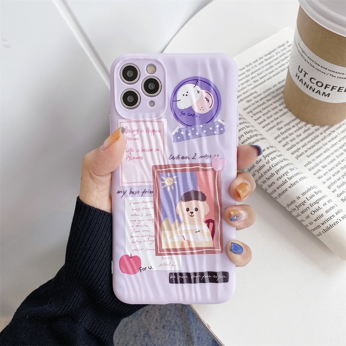 For iPhone 11 Cartoon Pattern Shockproof TPU Protective Case(Oil Painting Boy) For iPhone 11 Cartoon Pattern Shockproof TPU Protective Case(Oil Painting Boy)