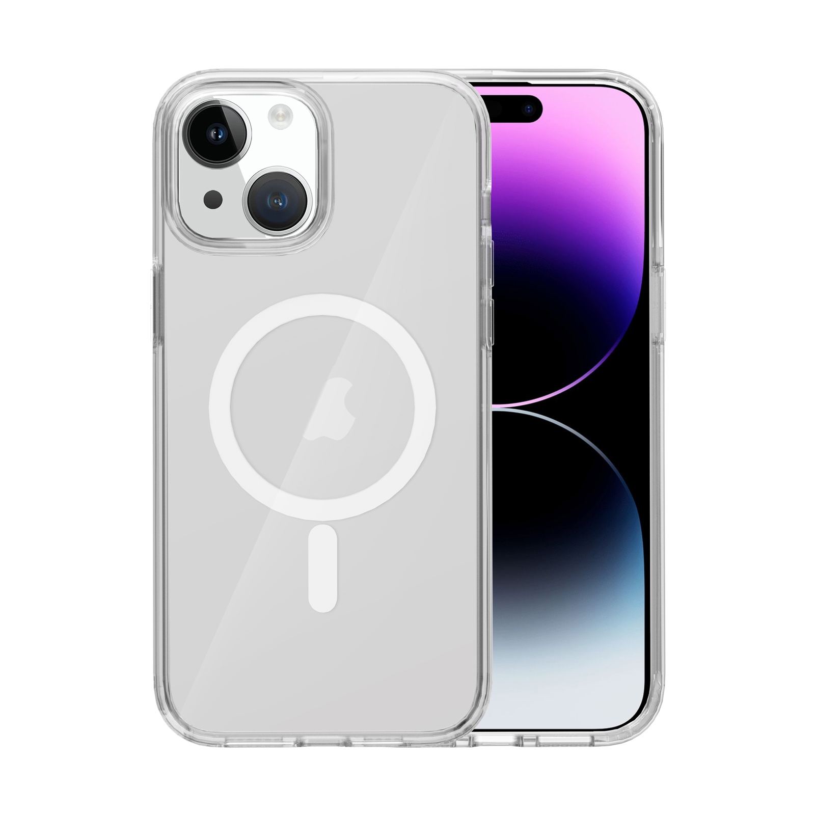 For iPhone 15 Terminator Style Transparent MagSafe Magnetic Phone Case(Transparent) For iPhone 15 Terminator Style Transparent MagSafe Magnetic Phone Case(Transparent)