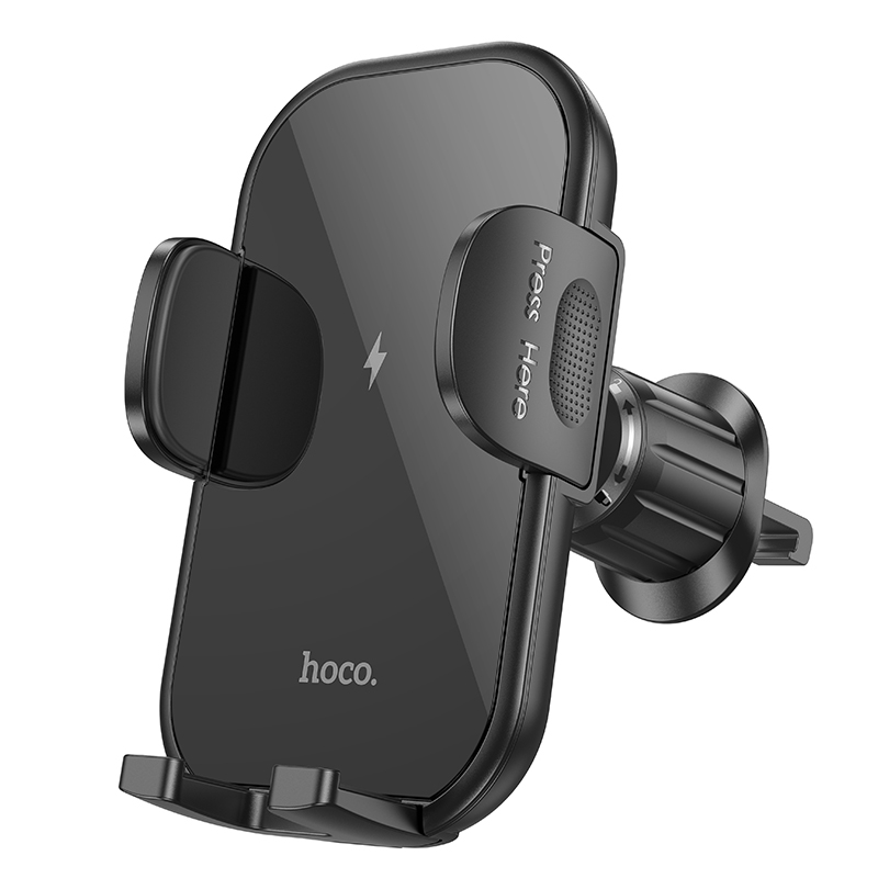 hoco HW4 Journey Wireless Fast Charging Air Outlet Car Holder(Black) hoco HW4 Journey Wireless Fast Charging Air Outlet Car Holder(Black)