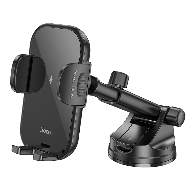 hoco HW5 Journey Wireless Fast Charging Center Console Car Holder(Black) hoco HW5 Journey Wireless Fast Charging Center Console Car Holder(Black)