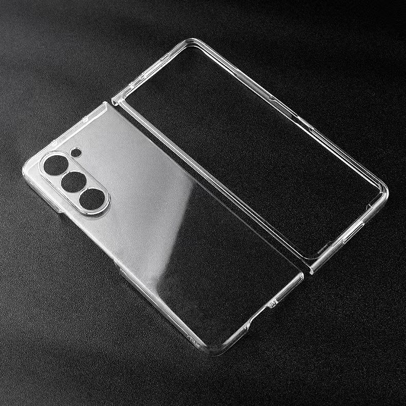 For Samsung Galaxy Z Fold5 PC Transparent Shockproof Protective Phone Case(Transparent) For Samsung Galaxy Z Fold5 PC Transparent Shockproof Protective Phone Case(Transparent)
