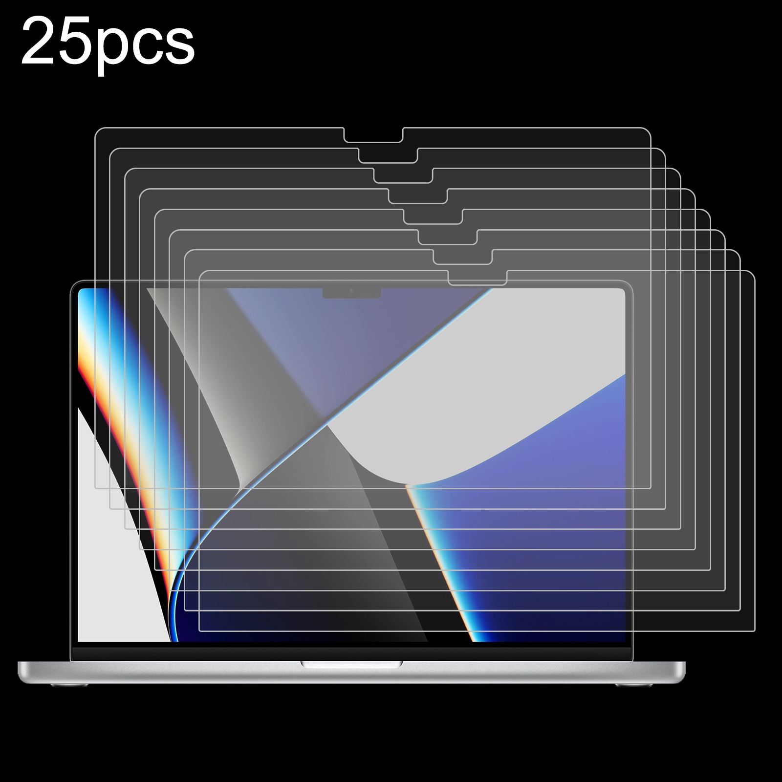 For MacBook Pro 16.2 inch A2485/A2780 25pcs 9H Laptop Screen Explosion-proof Tempered Glass Protective Film For MacBook Pro 16.2 inch A2485/A2780 25pcs 9H Laptop Screen Explosion-proof Tempered Glass Protective Film
