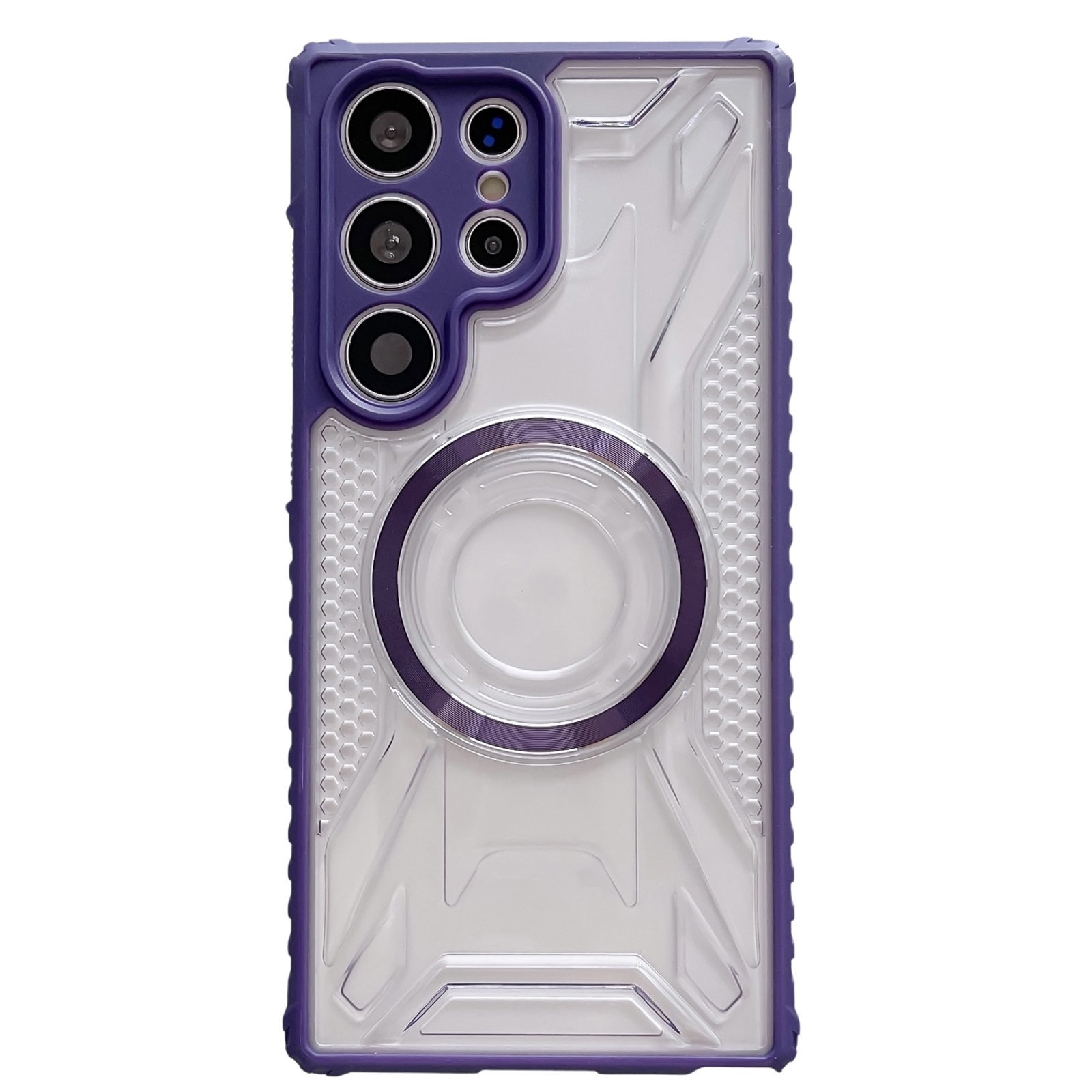 For Samsung Galaxy S23 Ultra 5G CD Texture Magsafe Phone Case(Dark Purple) For Samsung Galaxy S23 Ultra 5G CD Texture Magsafe Phone Case(Dark Purple)
