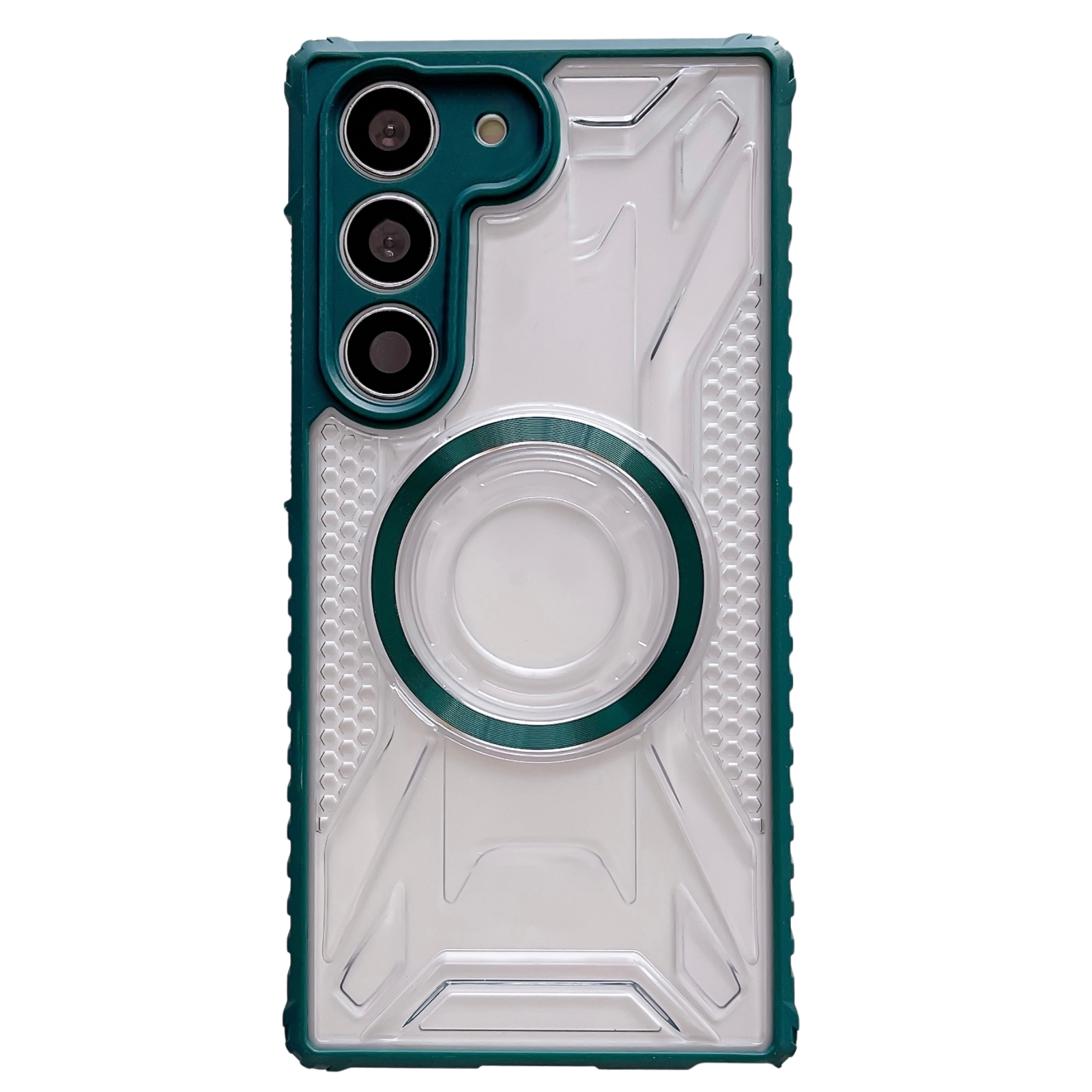 For Samsung Galaxy S23+ 5G CD Texture Magsafe Phone Case(Dark Green) For Samsung Galaxy S23+ 5G CD Texture Magsafe Phone Case(Dark Green)