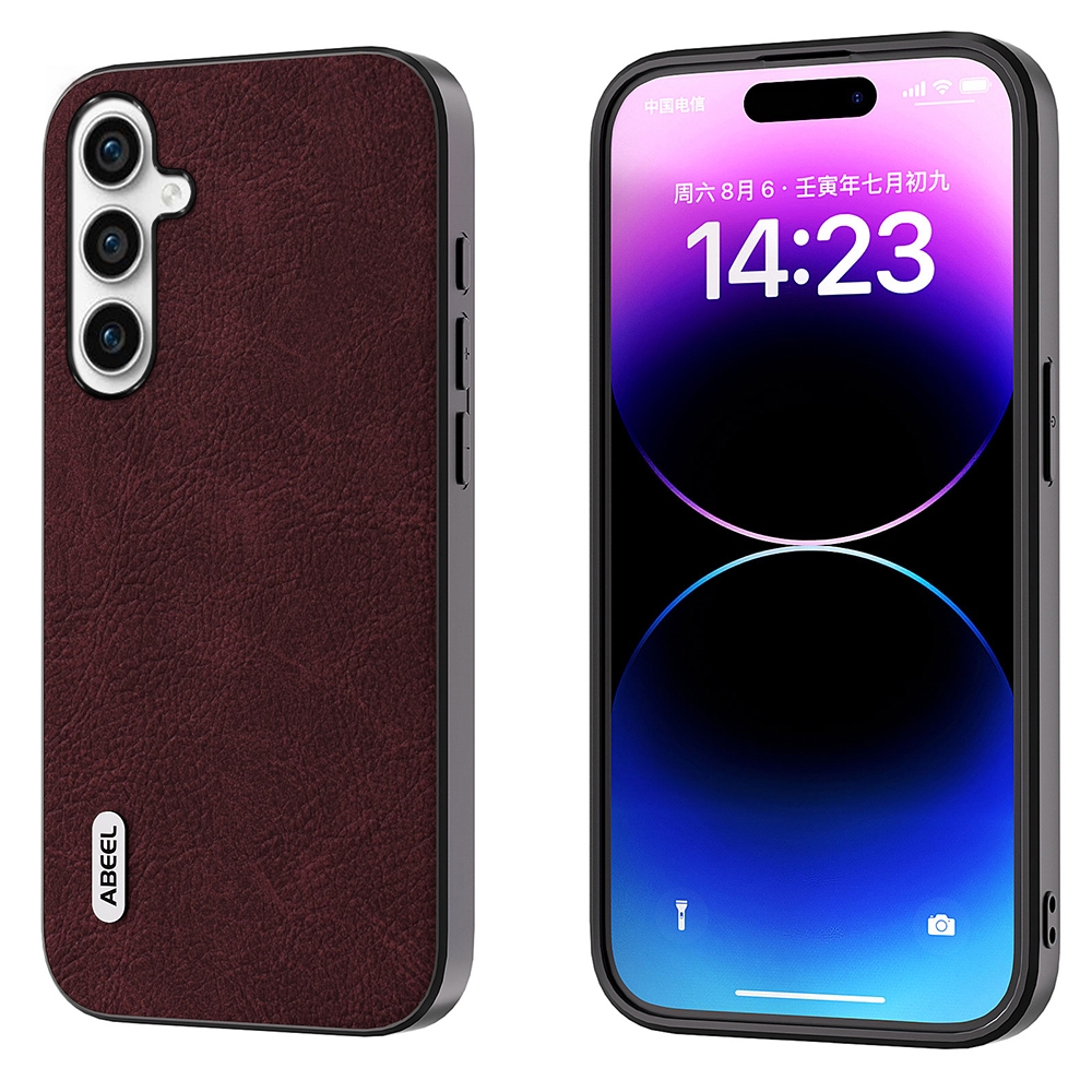 For Samsung Galaxy S23 FE 5G ABEEL Dream Litchi Texture PU Phone Case(Purple) For Samsung Galaxy S23 FE 5G ABEEL Dream Litchi Texture PU Phone Case(Purple)
