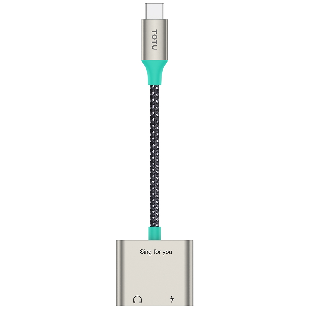 TOTU AD-6 USB-C/Type-C to Dual USB-C/Type-C Audio Adapter