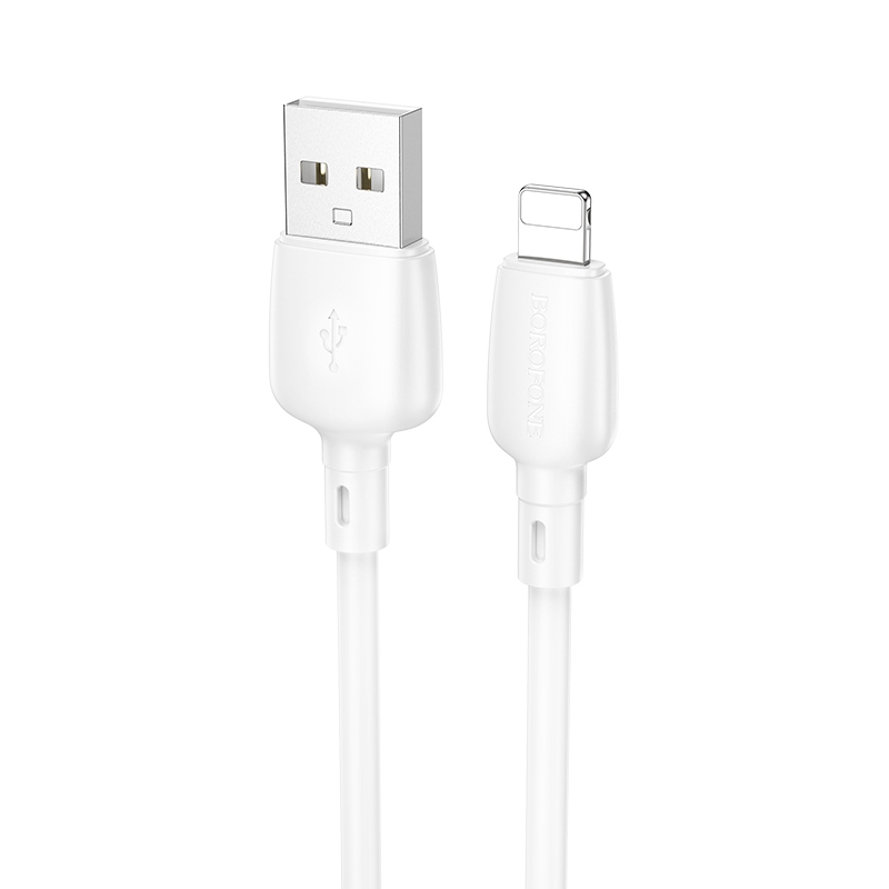 Borofone BX93 2.4A USB to 8 Pin Data Cable, Length: 1m(White) Borofone BX93 2.4A USB to 8 Pin Data Cable, Length: 1m(White)