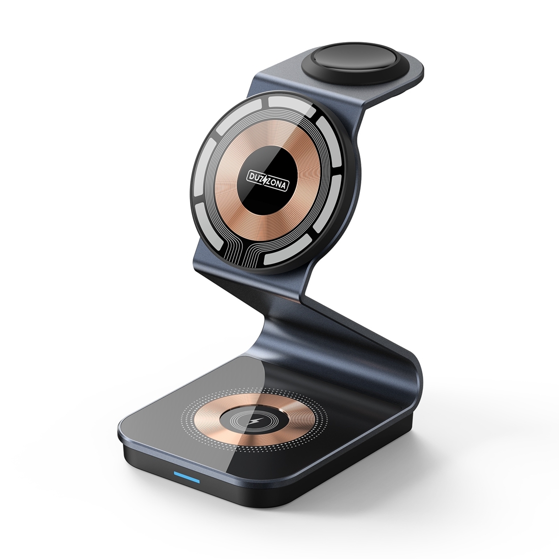 DUZZONA W15 15W 3 in 1 Transparent Magnetic Suction Wireless Charging Stand DUZZONA W15 15W 3 in 1 Transparent Magnetic Suction Wireless Charging Stand