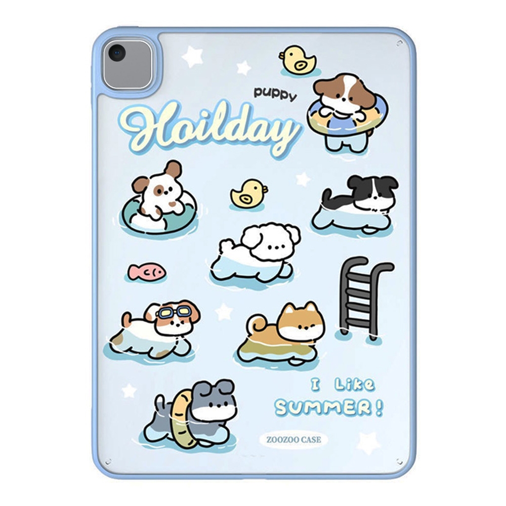 For iPad 10.2 2021 / 2020 / 10.5 Painted Acrylic Tablet Case(Swimming Puppy) For iPad 10.2 2021 / 2020 / 10.5 Painted Acrylic Tablet Case(Swimming Puppy)