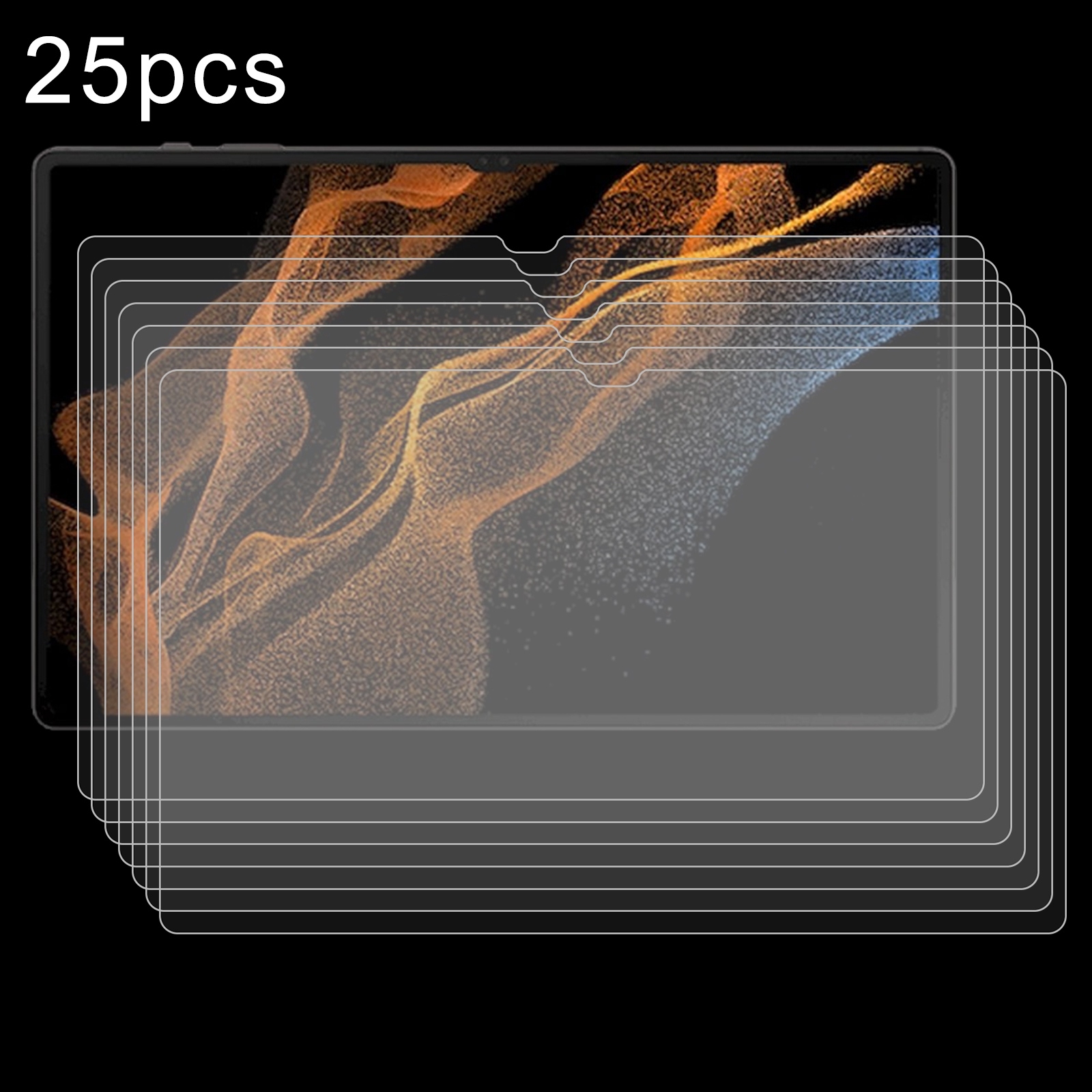 For Samsung Galaxy Tab S9 Ultra 25pcs 9H 0.3mm Explosion-proof Tempered Glass Film For Samsung Galaxy Tab S9 Ultra 25pcs 9H 0.3mm Explosion-proof Tempered Glass Film