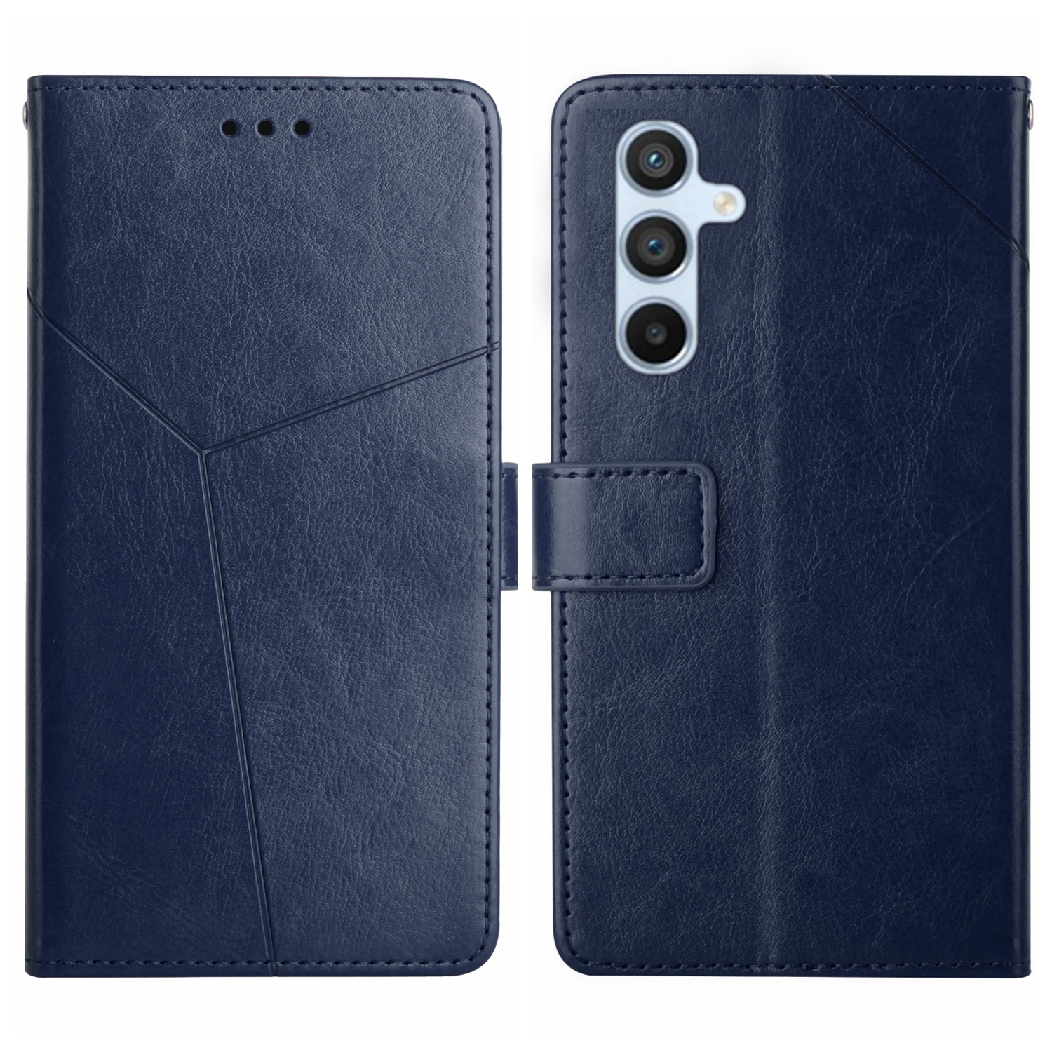 For Samsung Galaxy S24 5G Y-shaped Pattern Flip Leather Phone Case(Blue) For Samsung Galaxy S24 5G Y-shaped Pattern Flip Leather Phone Case(Blue)
