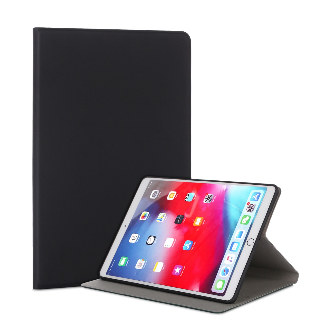 For iPad Air (2019) TPU Electric Pressed Horizontal Flip Leather Case with Holder(Black) For iPad Air (2019) TPU Electric Pressed Horizontal Flip Leather Case with Holder(Black)