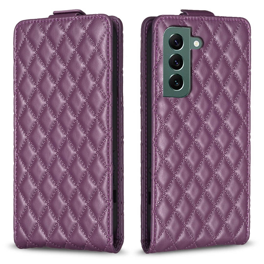 For Samsung Galaxy S22+ 5G Diamond Lattice Vertical Flip Leather Phone Case(Dark Purple) For Samsung Galaxy S22+ 5G Diamond Lattice Vertical Flip Leather Phone Case(Dark Purple)
