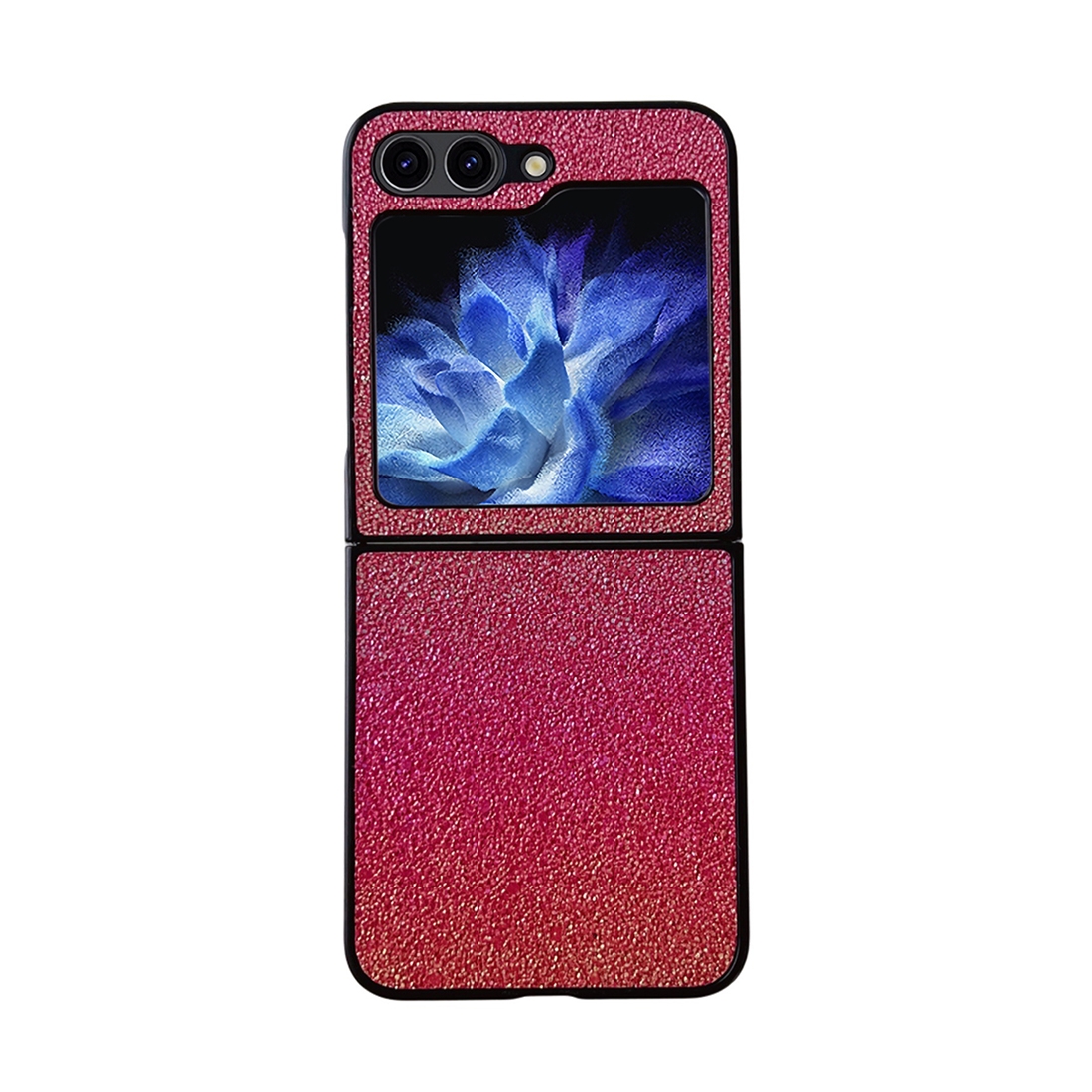 For Samsung Galaxy Z Flip5 Colorful Glitter PC Shockproof Phone Case(Pink)