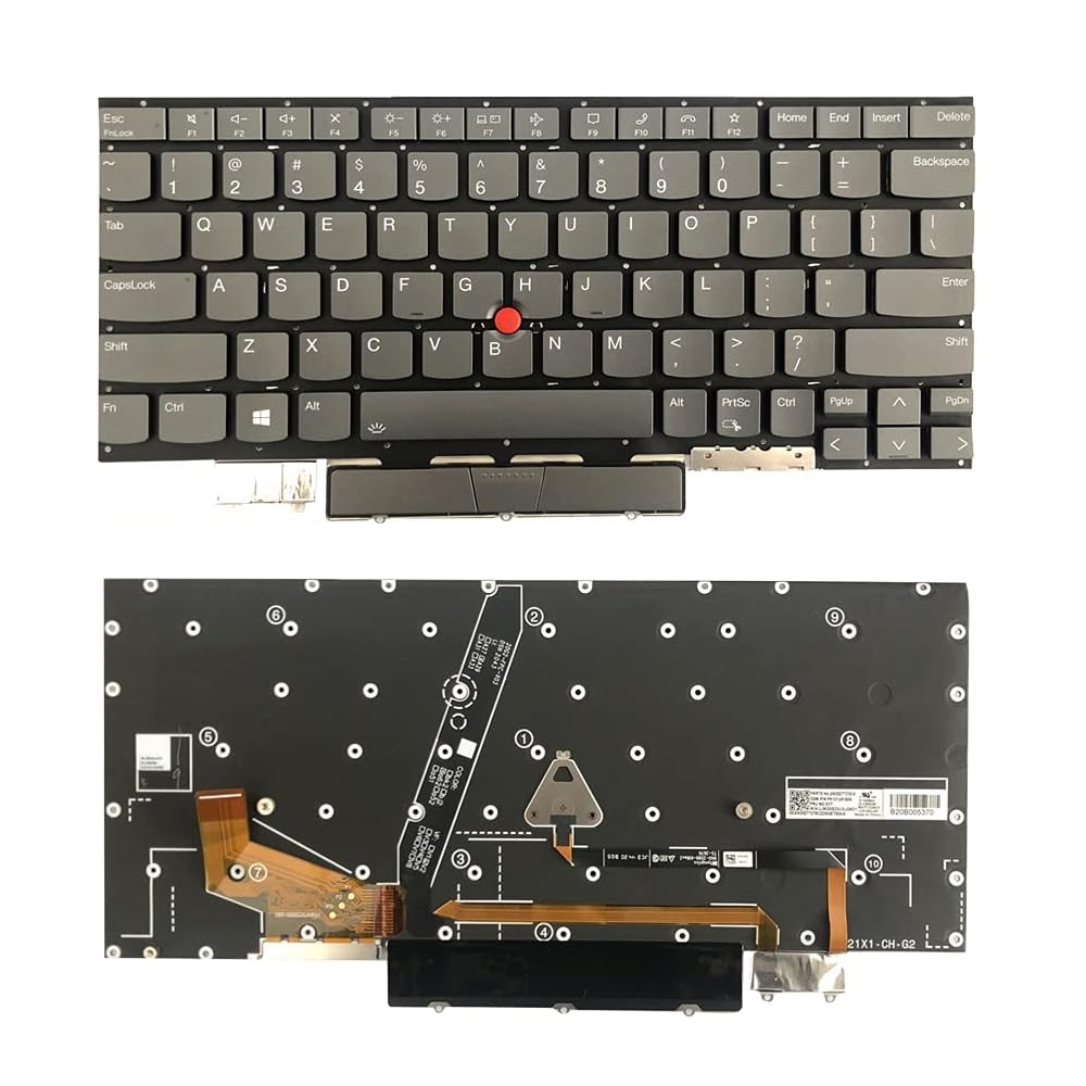 For Lenovo ThinkPad X1 Yoga 2021 Backlight Laptop Keyboard