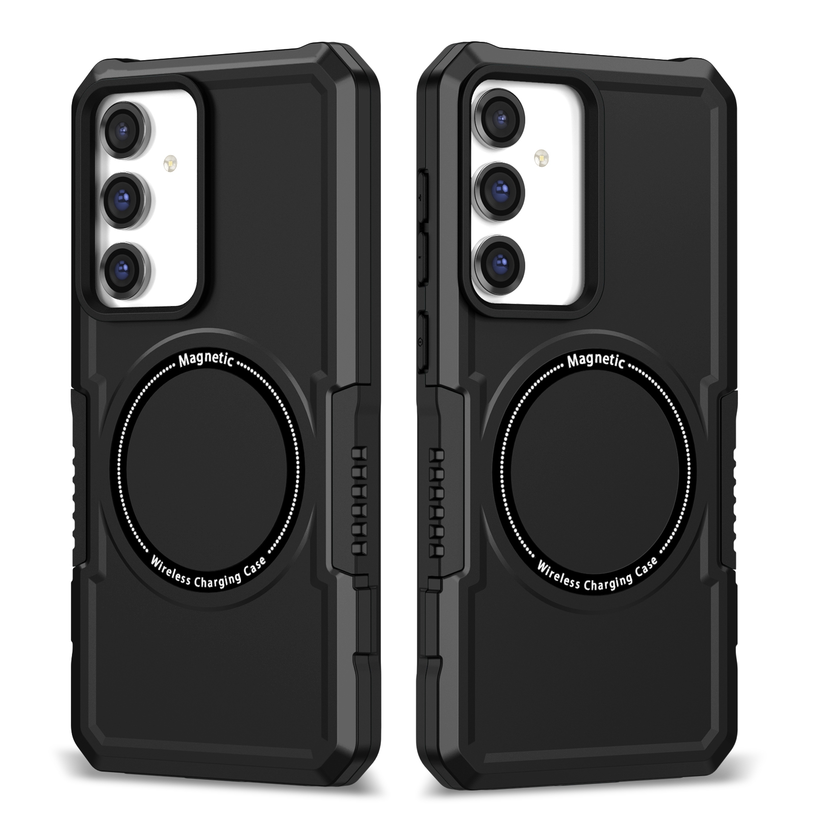For Samsung Galaxy S23 FE MagSafe Shockproof Armor Phone Case(Black) For Samsung Galaxy S23 FE MagSafe Shockproof Armor Phone Case(Black)