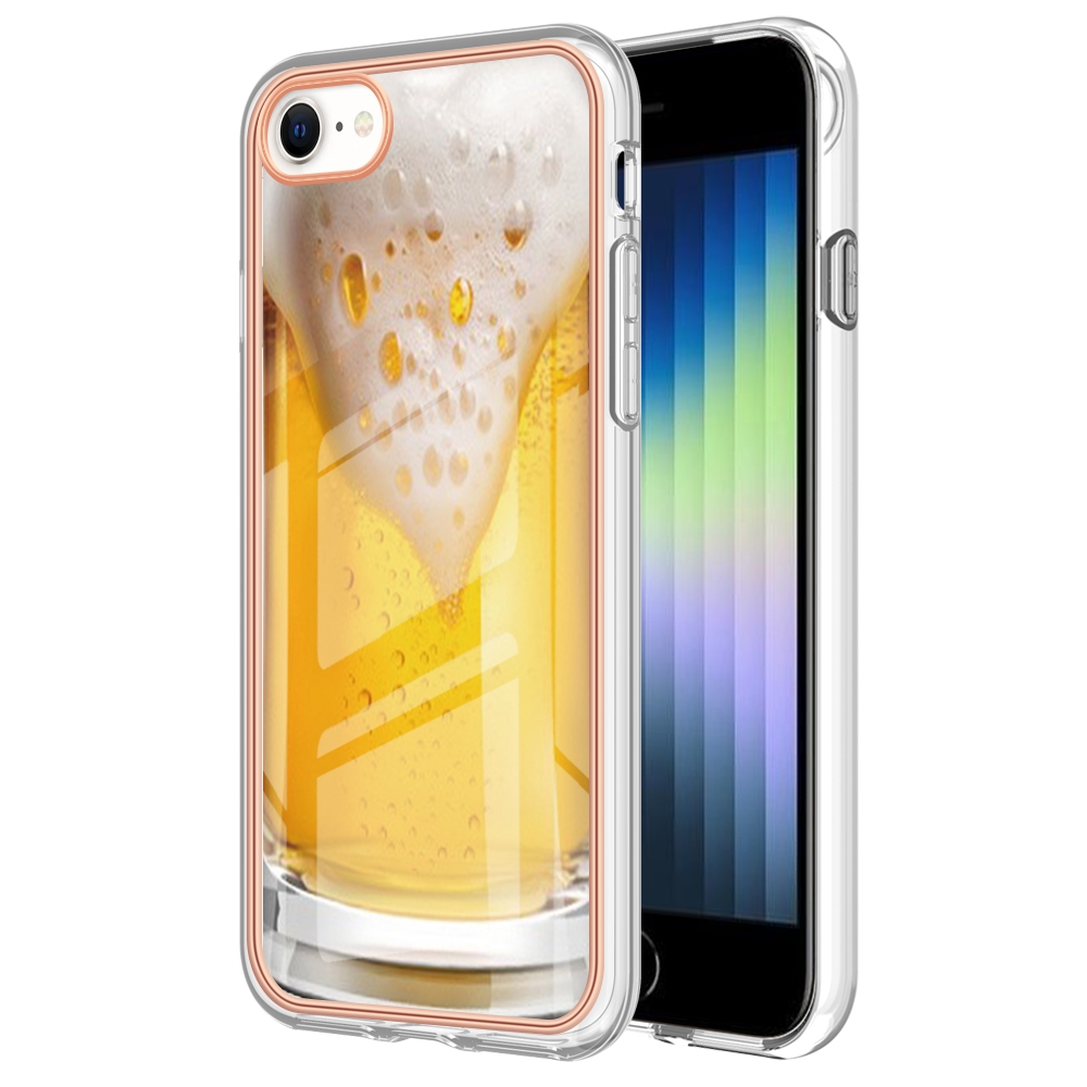 For iPhone SE 2022 / SE 2020 / 8 / 7 Electroplating Marble Dual-side IMD Phone Case(Draft Beer) For iPhone SE 2022 / SE 2020 / 8 / 7 Electroplating Marble Dual-side IMD Phone Case(Draft Beer)