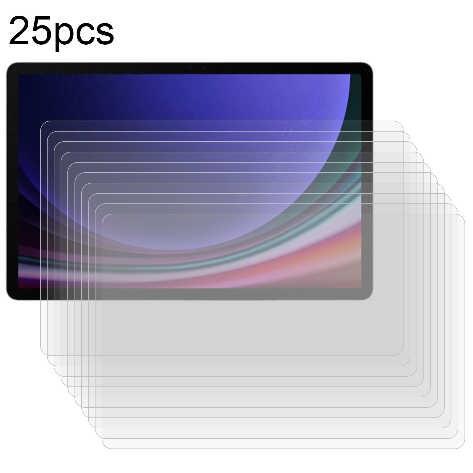 For Samsung Galaxy Tab S9 25pcs Full Screen HD PET Screen Protector For Samsung Galaxy Tab S9 25pcs Full Screen HD PET Screen Protector