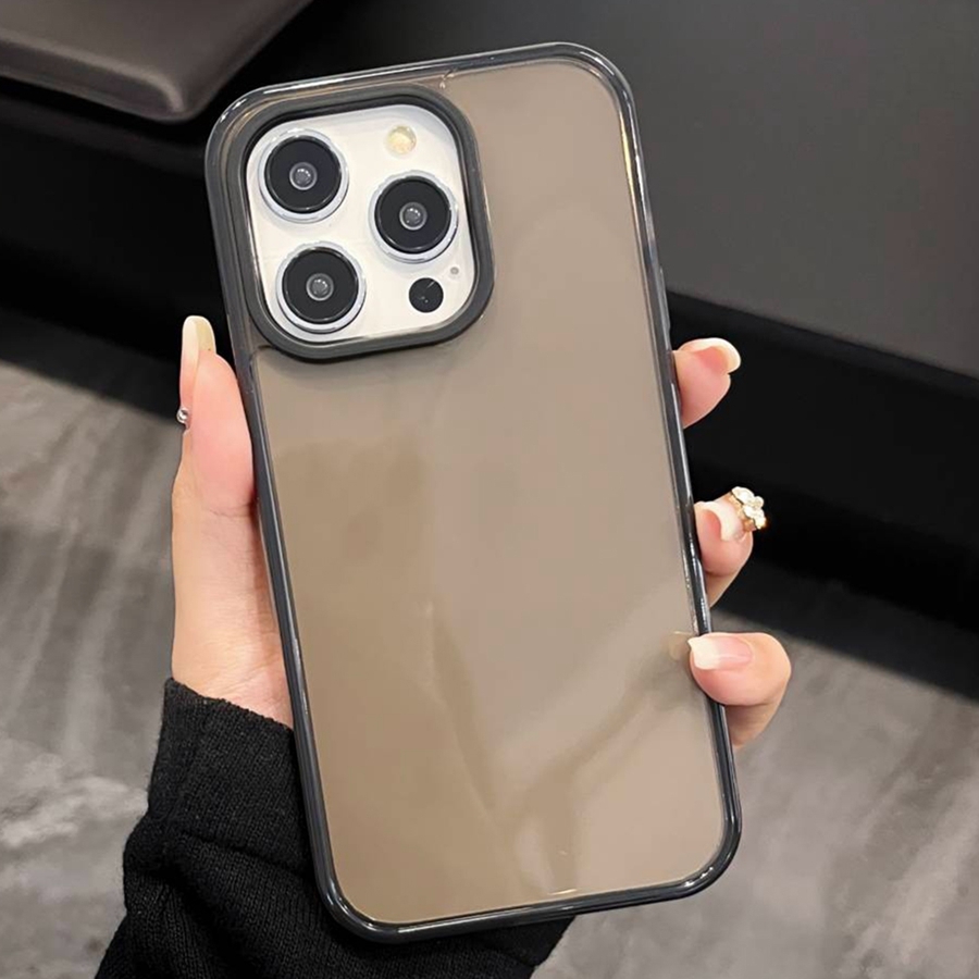 For iPhone 14 Pro Max 2 in 1 Fluorescent Transparent TPU Phone Case(Black) For iPhone 14 Pro Max 2 in 1 Fluorescent Transparent TPU Phone Case(Black)